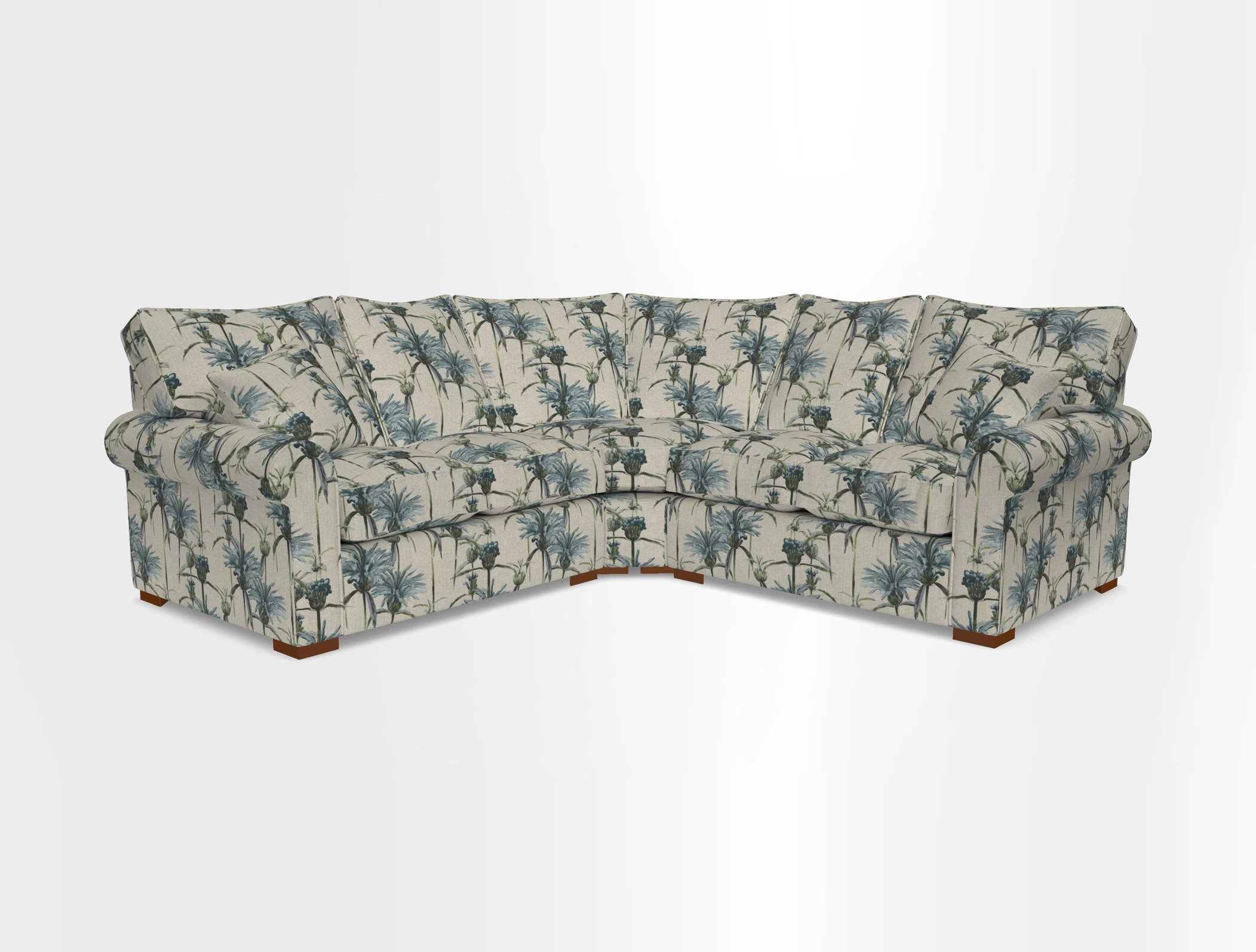Upperton Corner Sofa RHF & LHF in Two Tone Plain Biscuit  - Loose cover option available