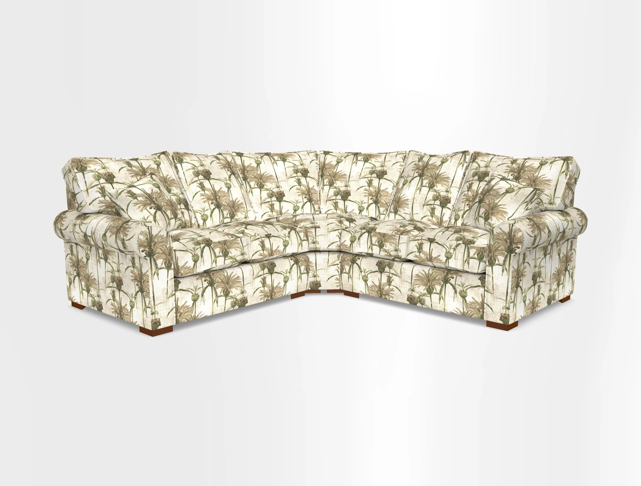 Upperton Corner Sofa RHF & LHF in Two Tone Plain Biscuit  - Loose cover option available