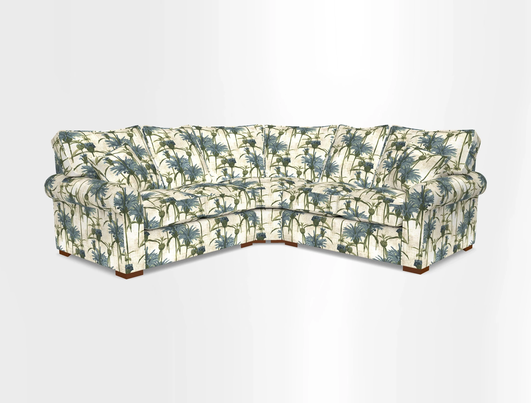 Upperton Corner Sofa RHF & LHF in Two Tone Plain Biscuit  - Loose cover option available