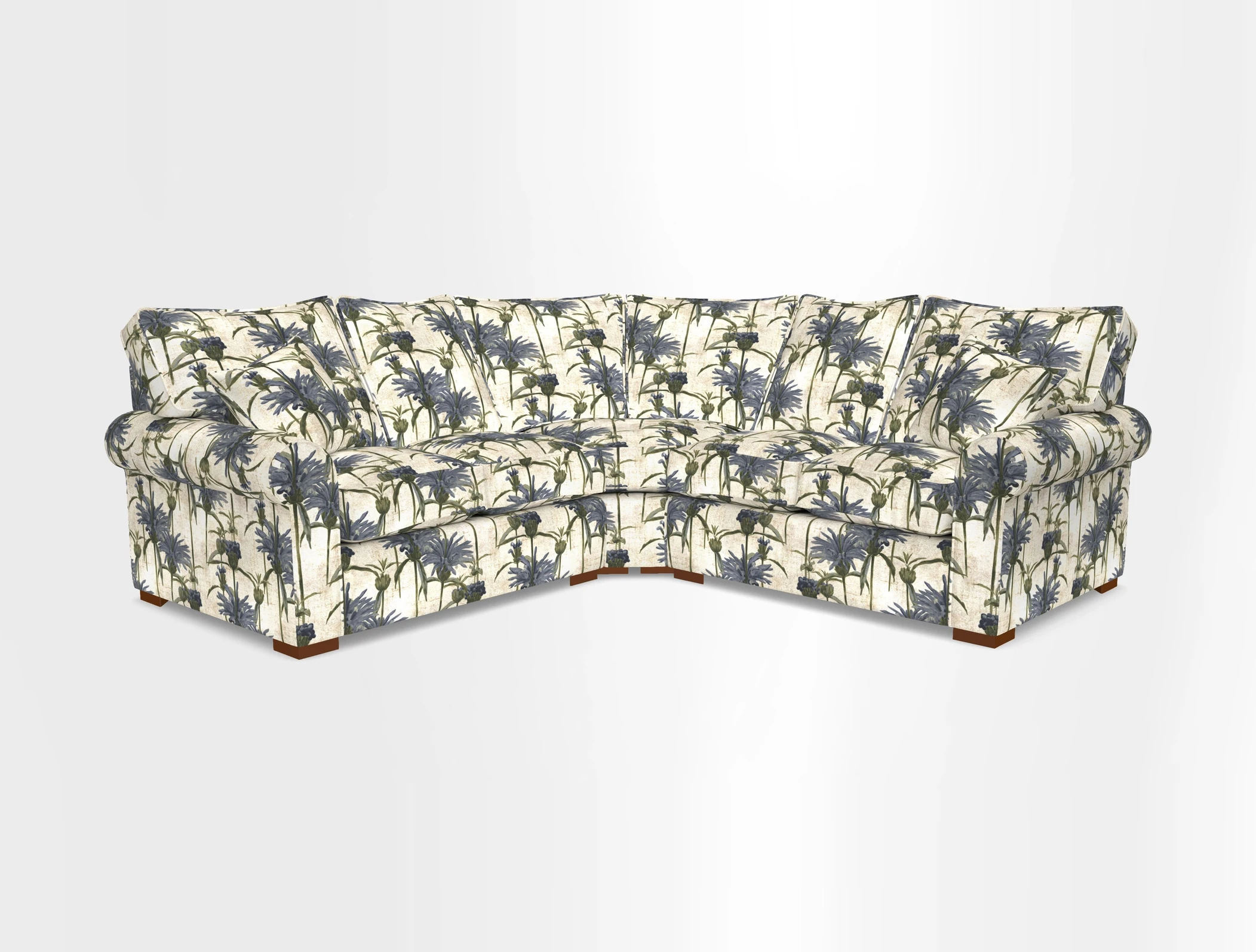 Upperton Corner Sofa RHF & LHF in Two Tone Plain Biscuit  - Loose cover option available