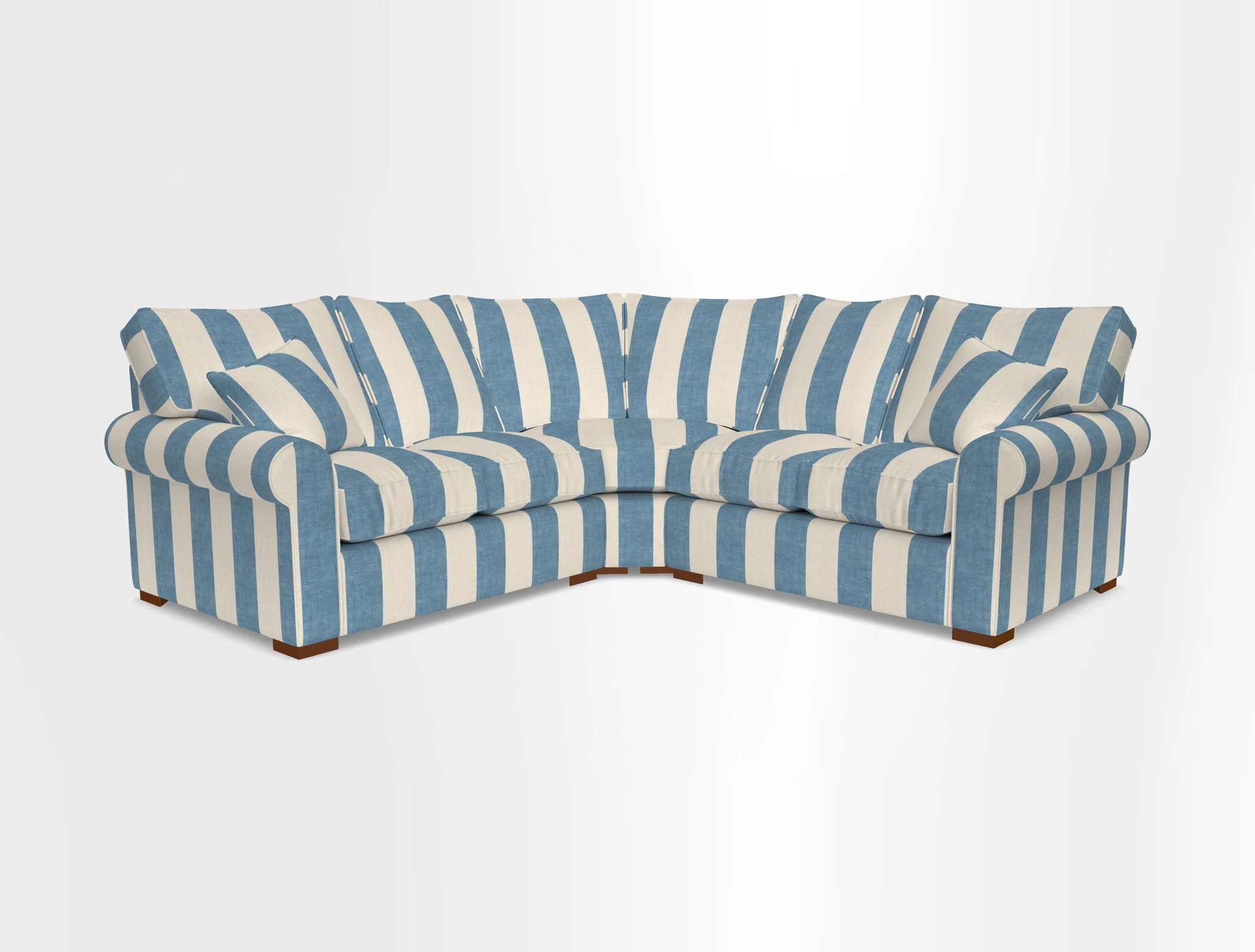Upperton Corner Sofa RHF & LHF in Two Tone Plain Biscuit  - Loose cover option available