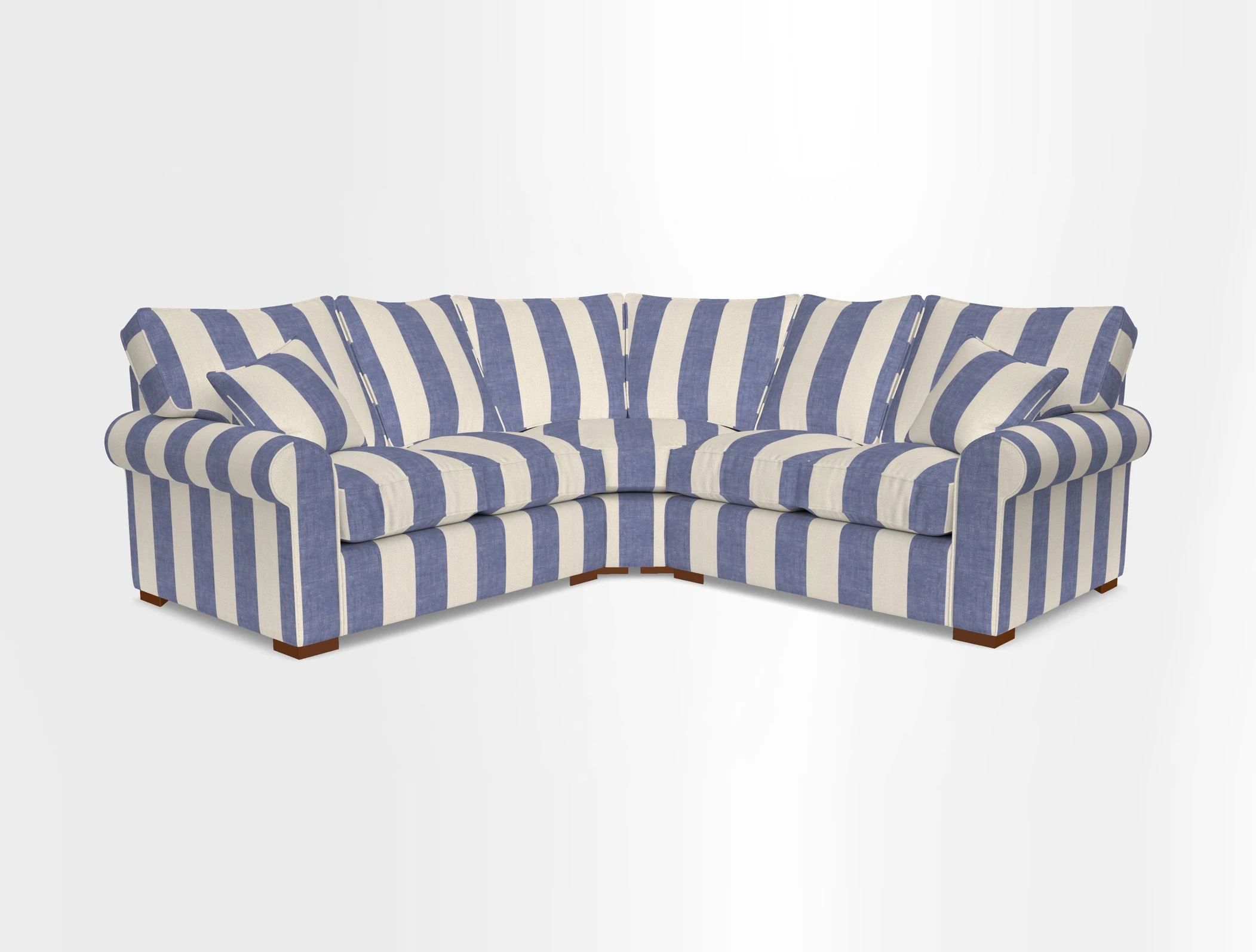 Upperton Corner Sofa RHF & LHF in Two Tone Plain Biscuit  - Loose cover option available