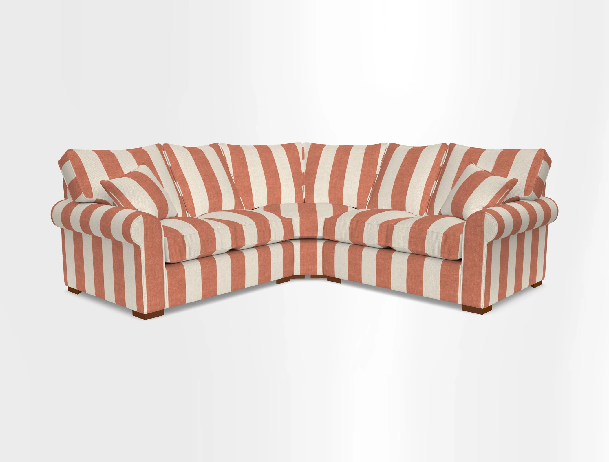 Upperton Corner Sofa RHF & LHF in Two Tone Plain Biscuit  - Loose cover option available