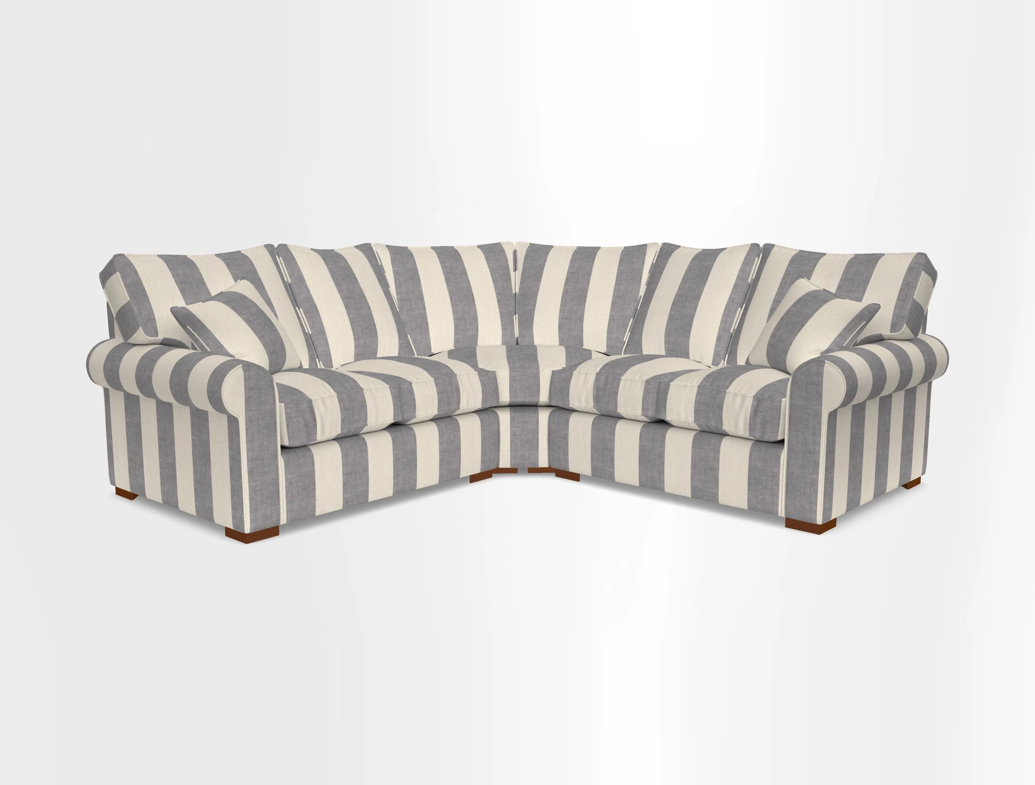 Upperton Corner Sofa RHF & LHF in Two Tone Plain Biscuit  - Loose cover option available