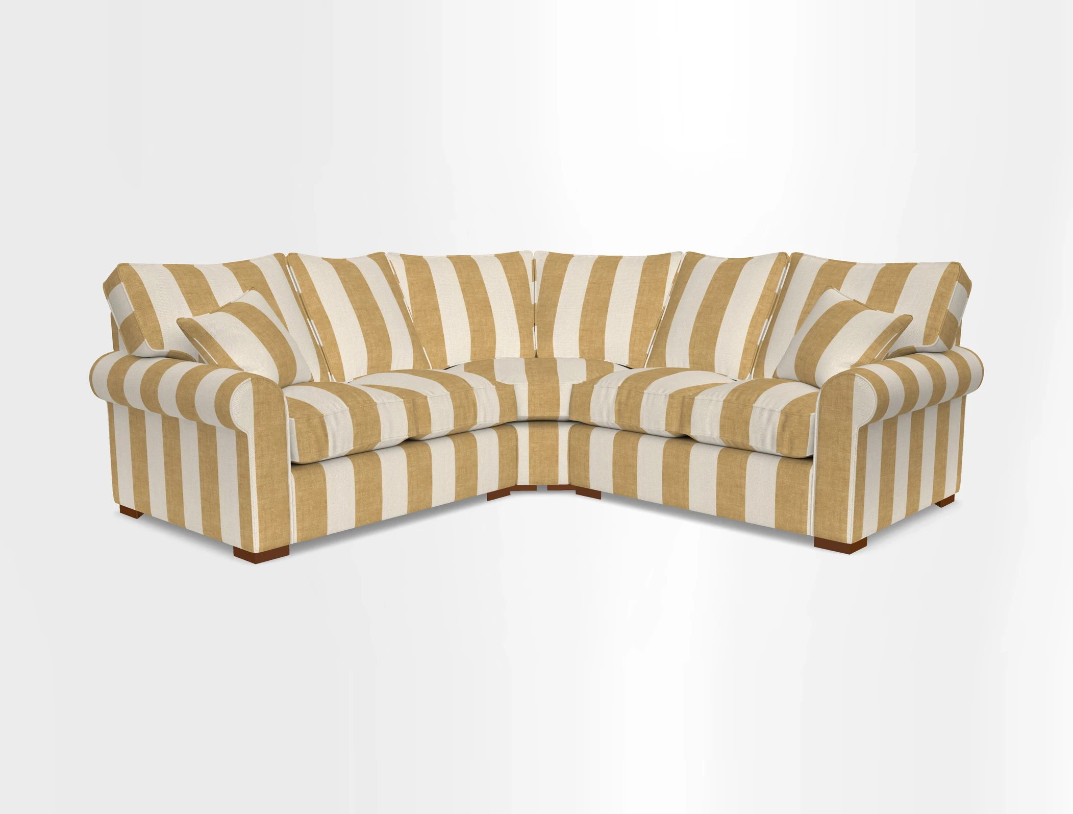 Upperton Corner Sofa RHF & LHF in Two Tone Plain Biscuit  - Loose cover option available