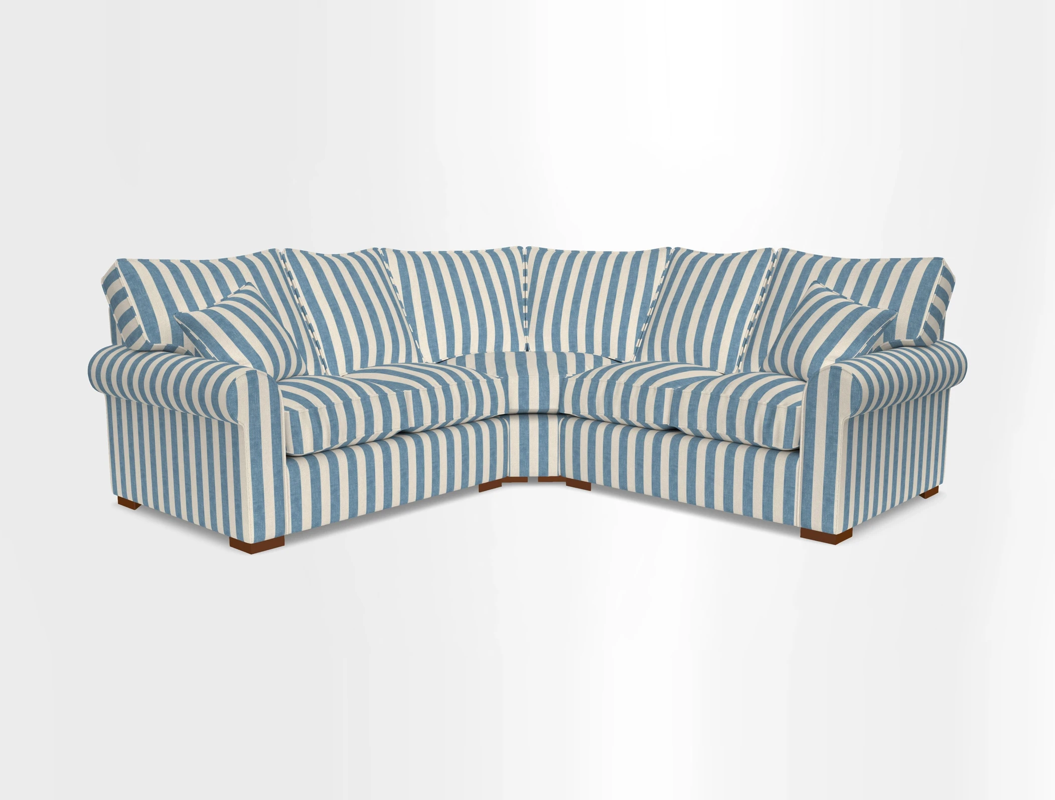 Upperton Corner Sofa RHF & LHF in Two Tone Plain Biscuit  - Loose cover option available