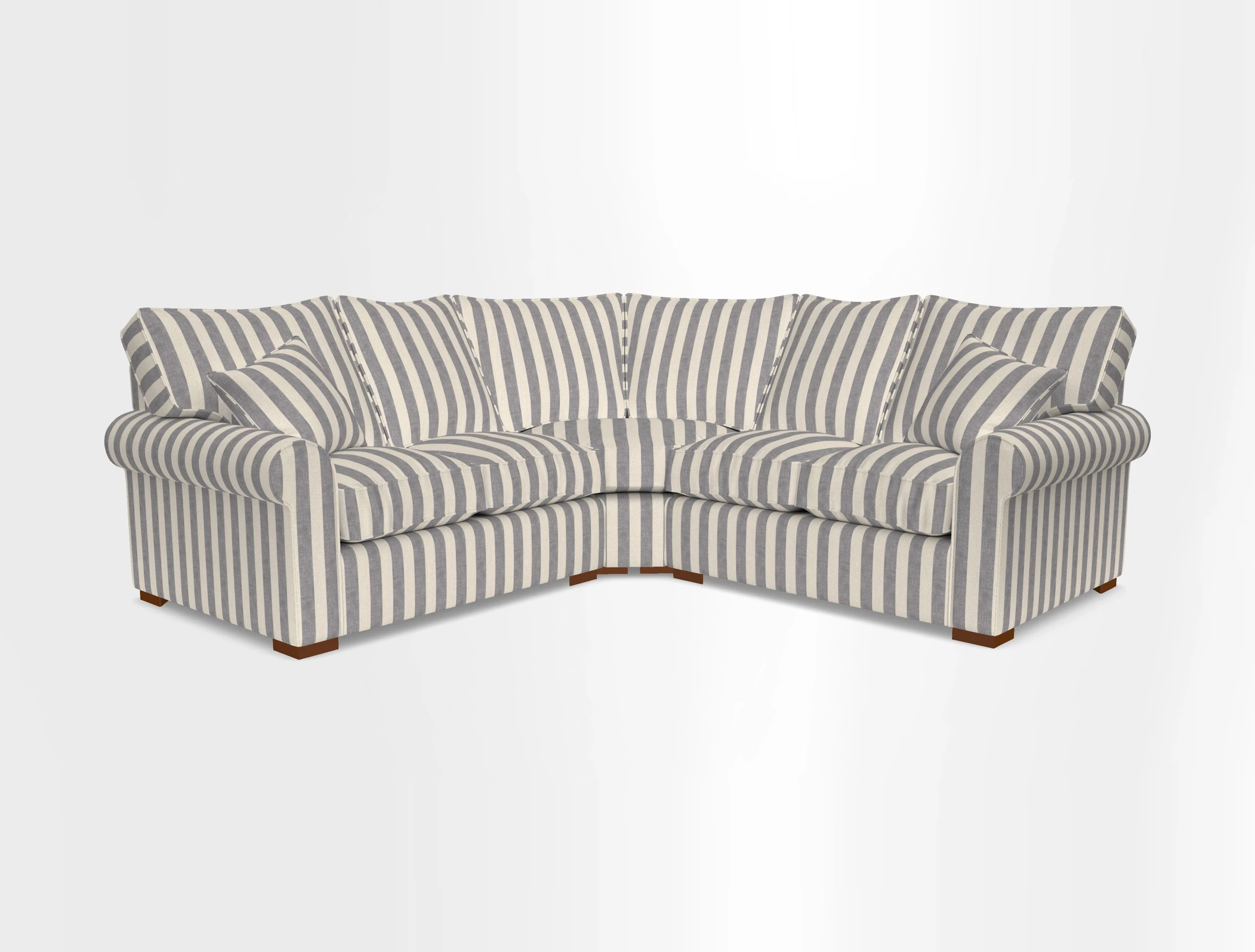Upperton Corner Sofa RHF & LHF in Two Tone Plain Biscuit  - Loose cover option available