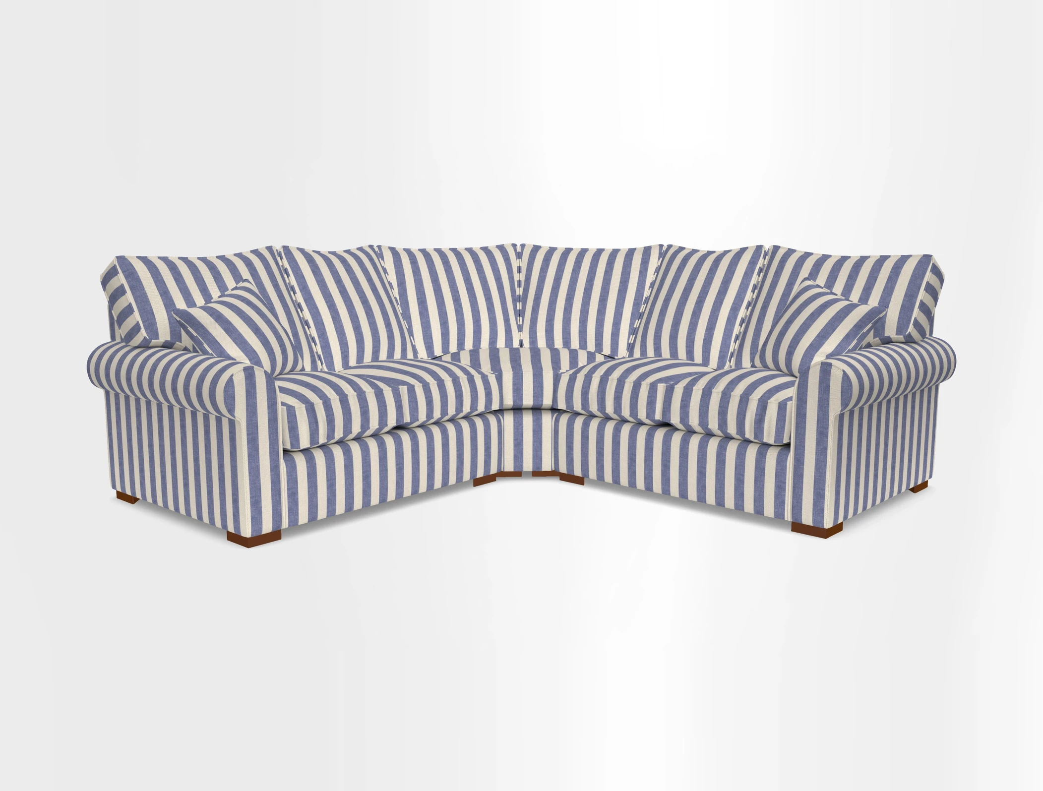 Upperton Corner Sofa RHF & LHF in Two Tone Plain Biscuit  - Loose cover option available