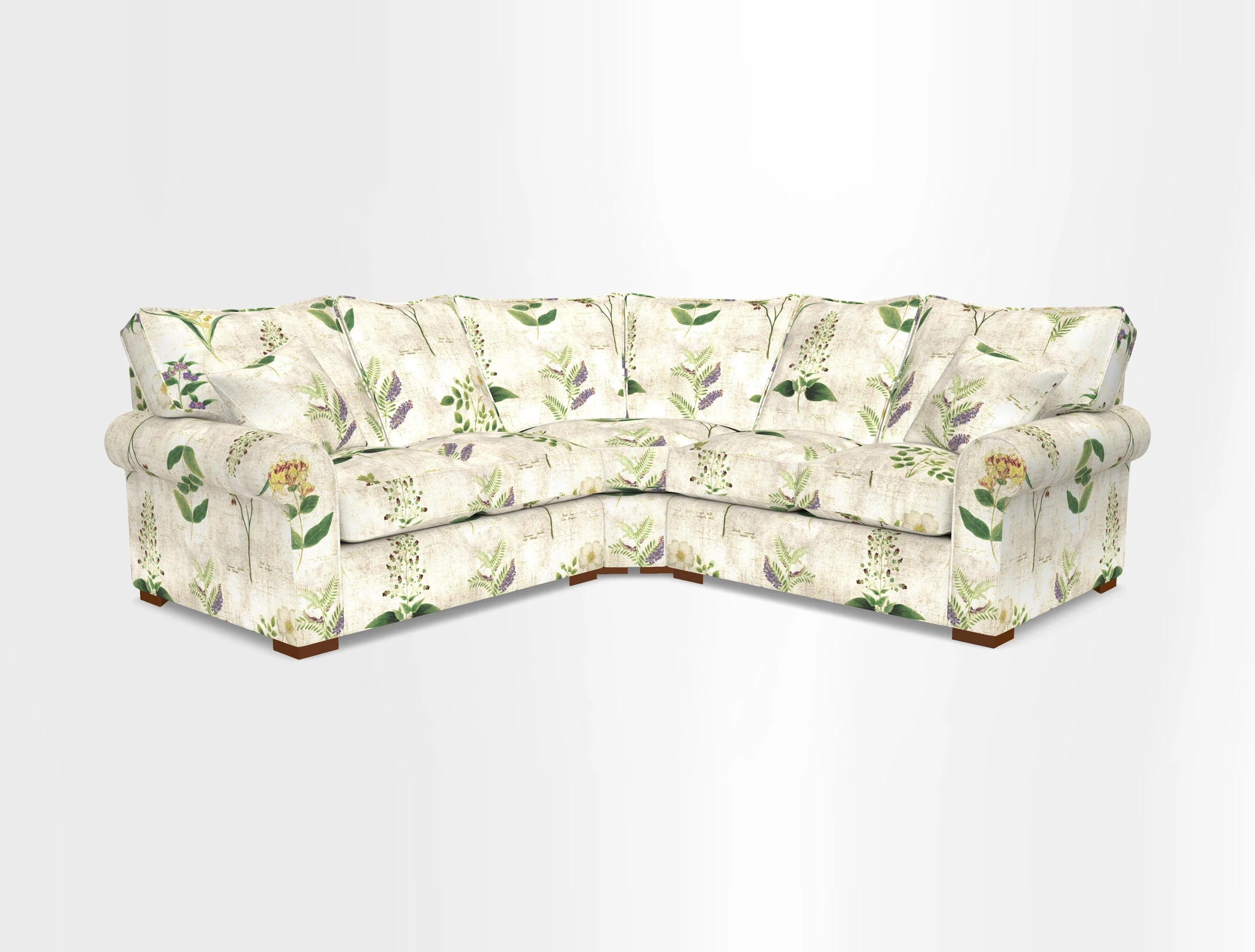 Upperton Corner Sofa RHF & LHF in Two Tone Plain Biscuit  - Loose cover option available