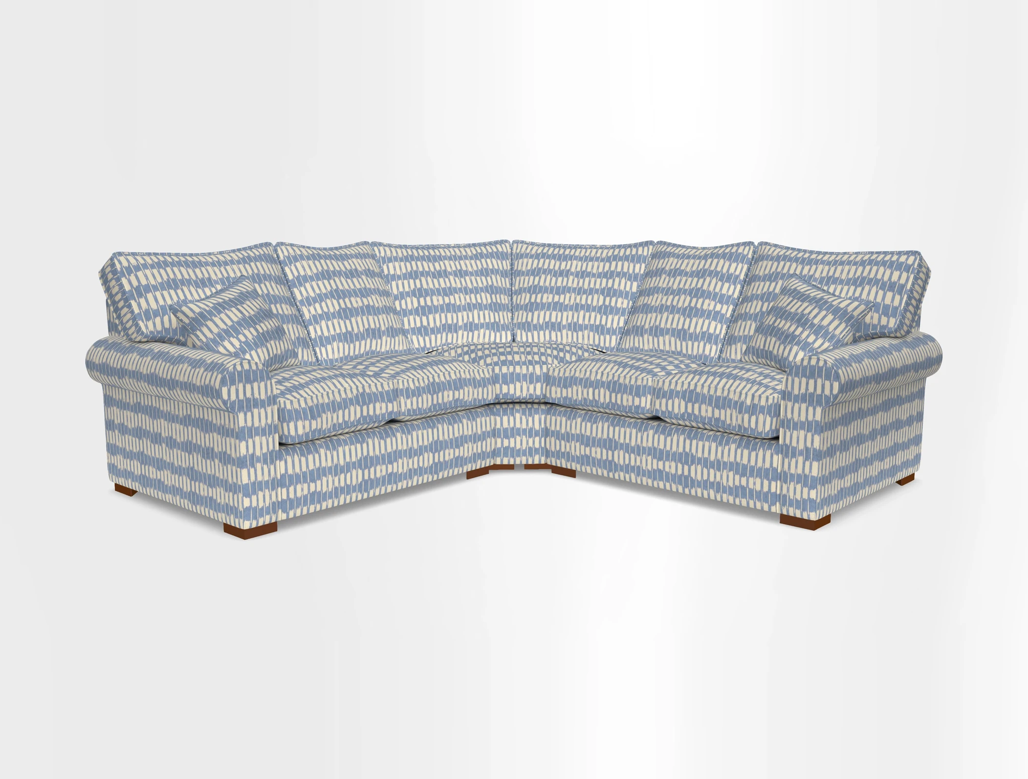 Upperton Corner Sofa RHF & LHF in Two Tone Plain Biscuit  - Loose cover option available