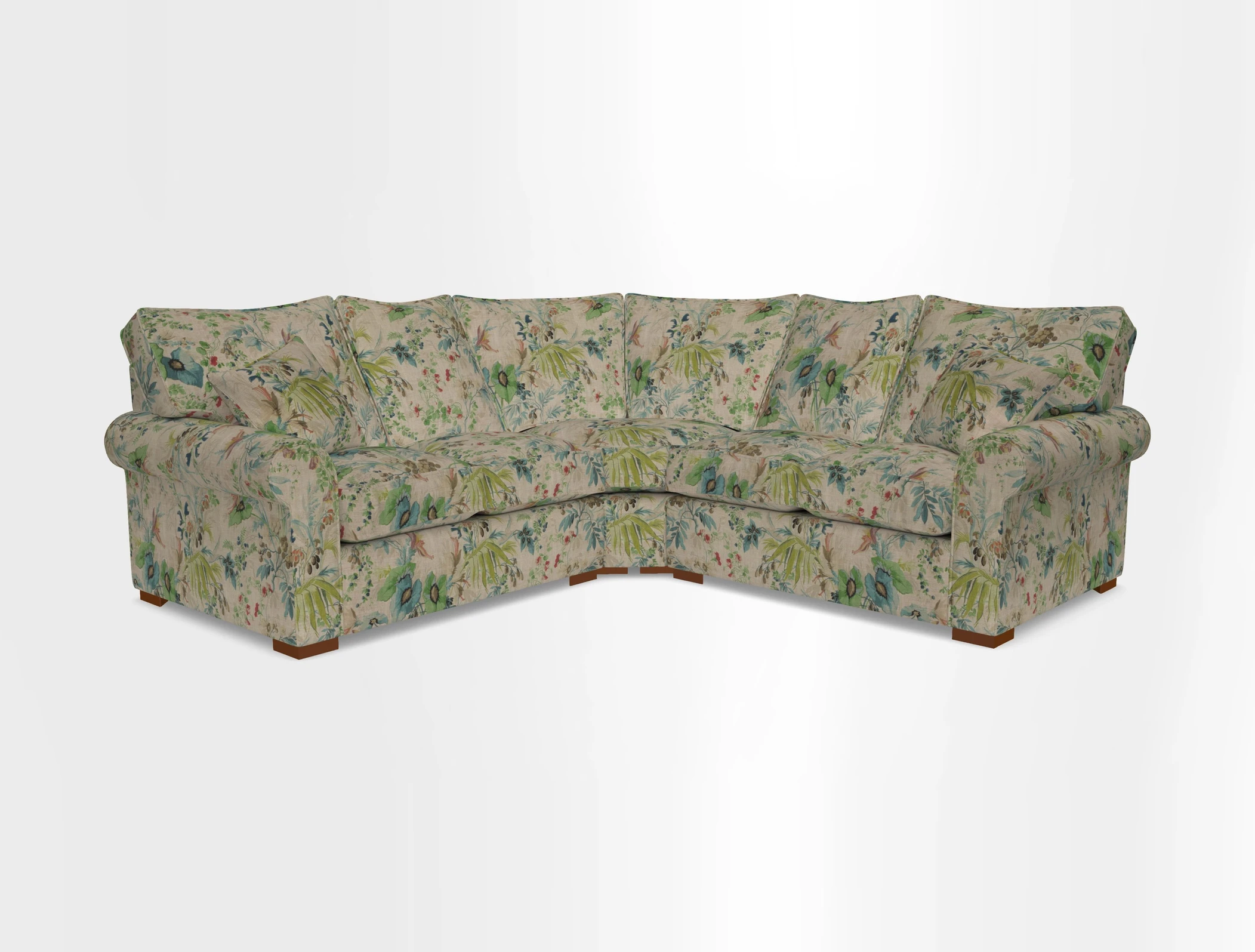Upperton Corner Sofa RHF & LHF in Two Tone Plain Biscuit  - Loose cover option available