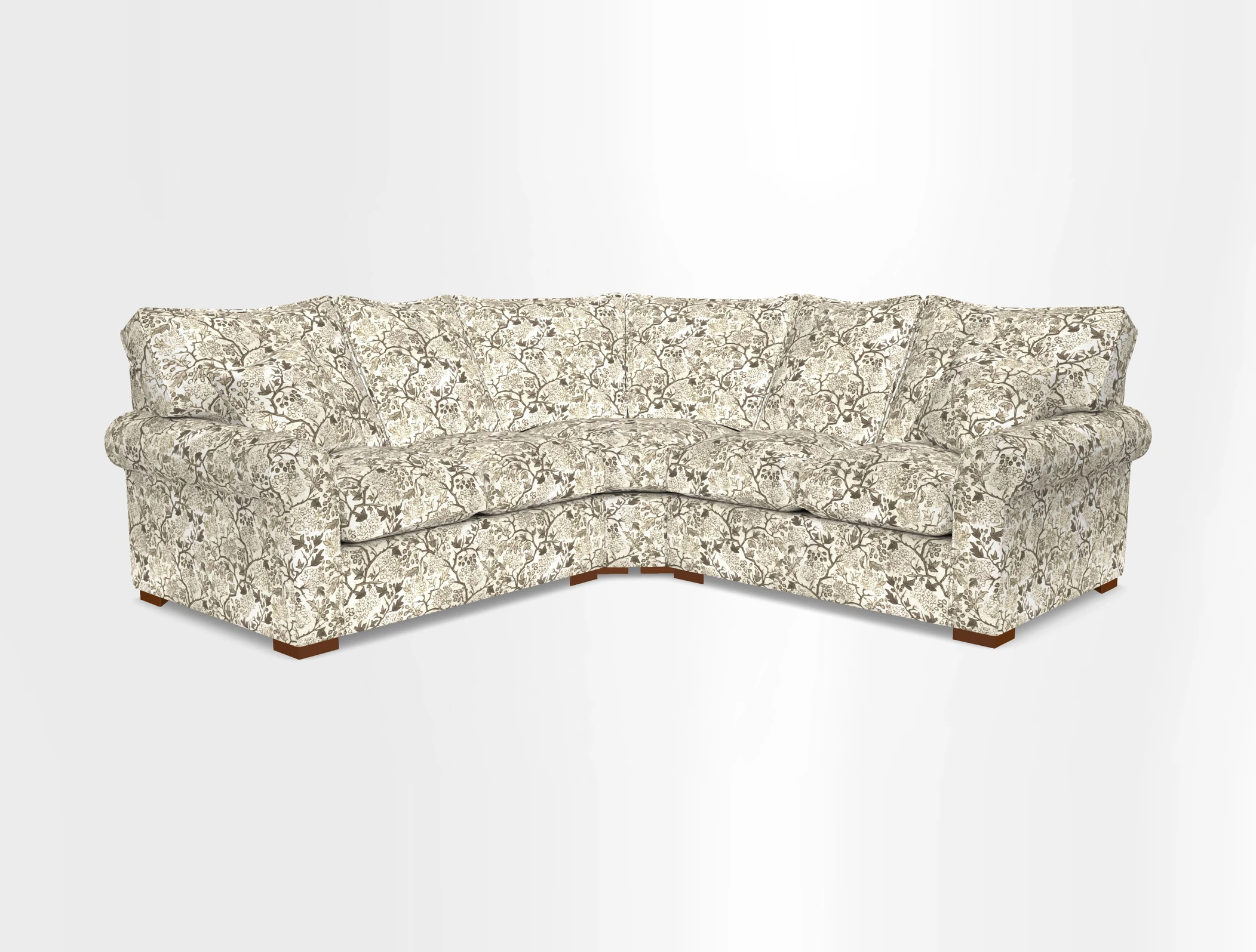 Upperton Corner Sofa RHF & LHF in Two Tone Plain Biscuit  - Loose cover option available