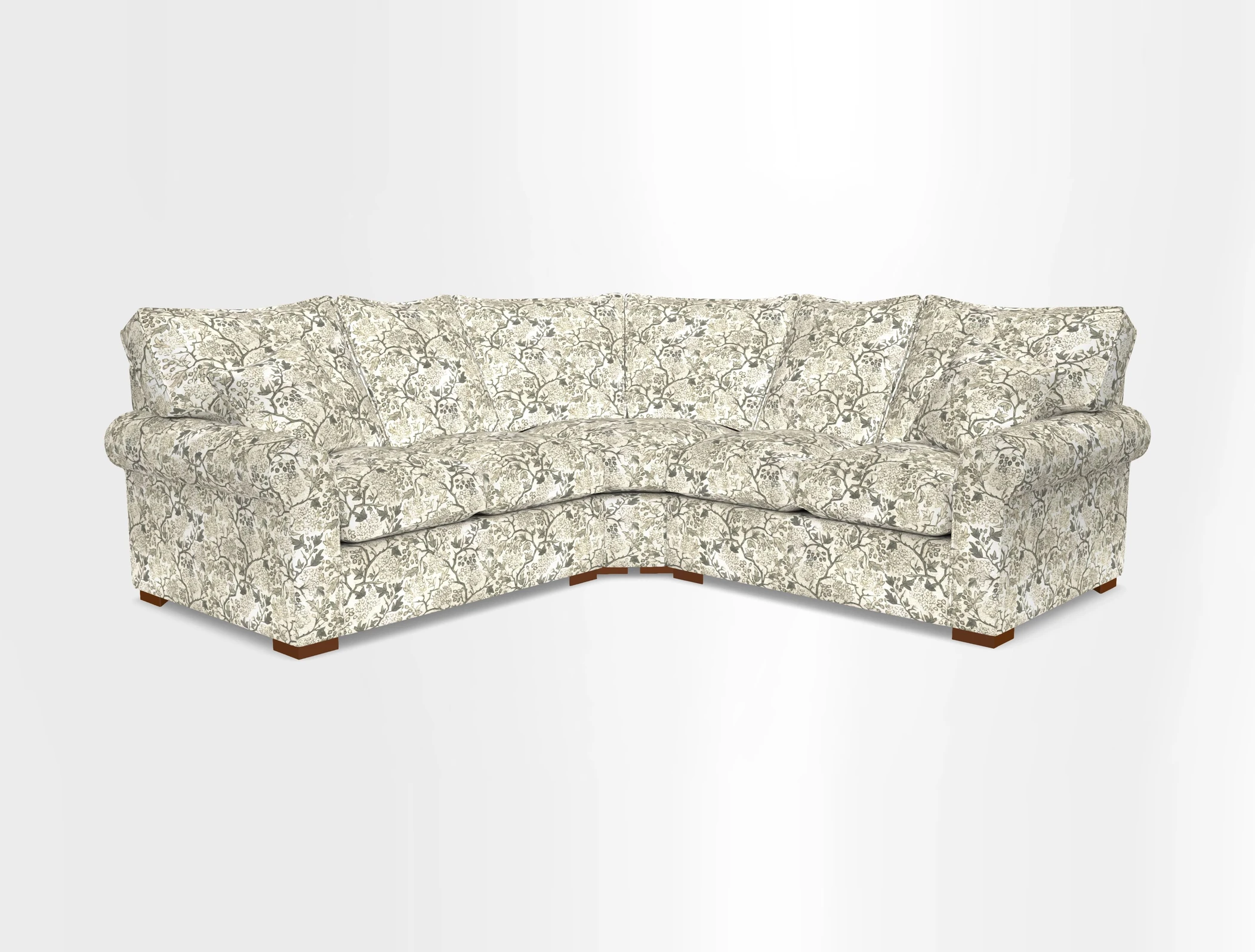 Upperton Corner Sofa RHF & LHF in Two Tone Plain Biscuit  - Loose cover option available