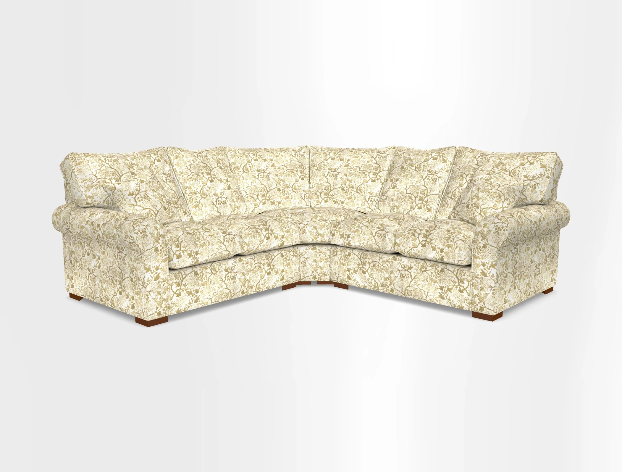 Upperton Corner Sofa RHF & LHF in Two Tone Plain Biscuit  - Loose cover option available