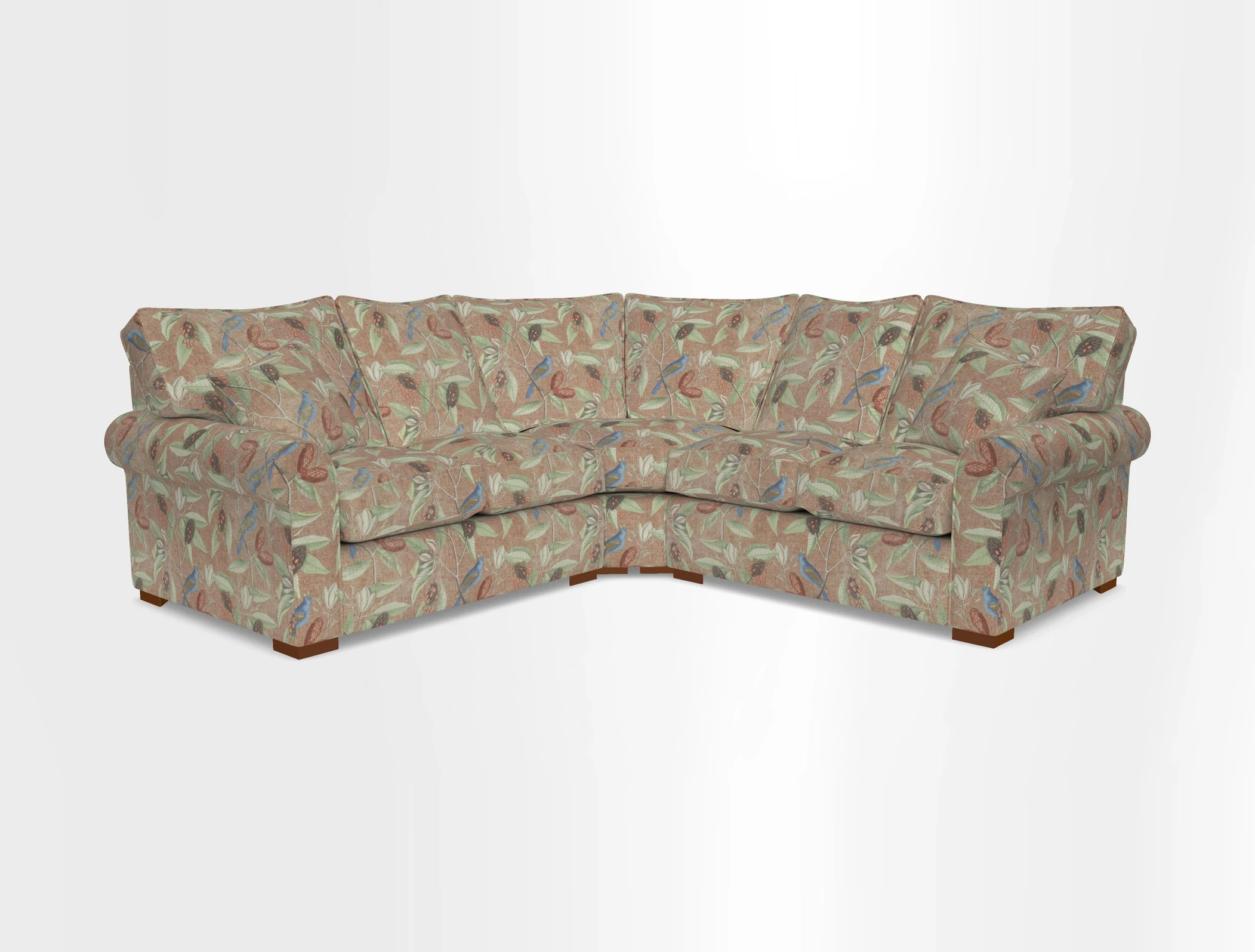 Upperton Corner Sofa RHF & LHF in Two Tone Plain Biscuit  - Loose cover option available