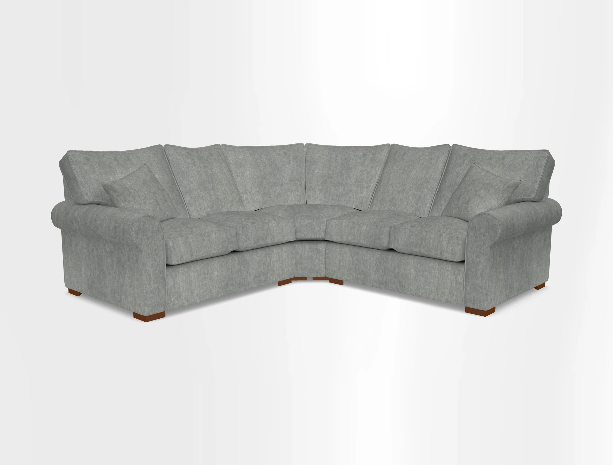 Upperton Corner Sofa RHF & LHF in Two Tone Plain Biscuit  - Loose cover option available