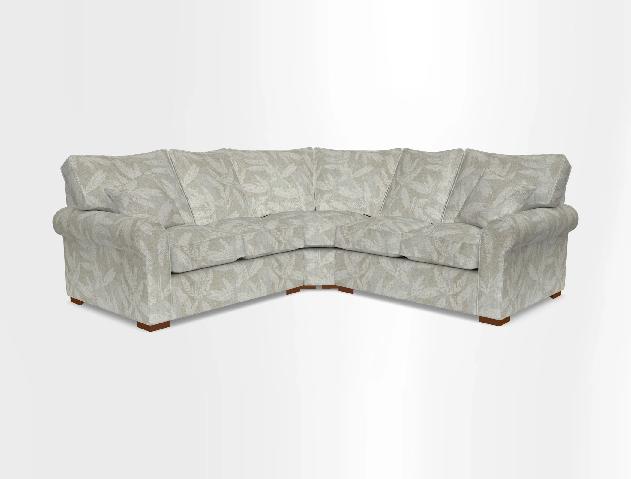 Upperton Corner Sofa RHF & LHF in Two Tone Plain Biscuit  - Loose cover option available