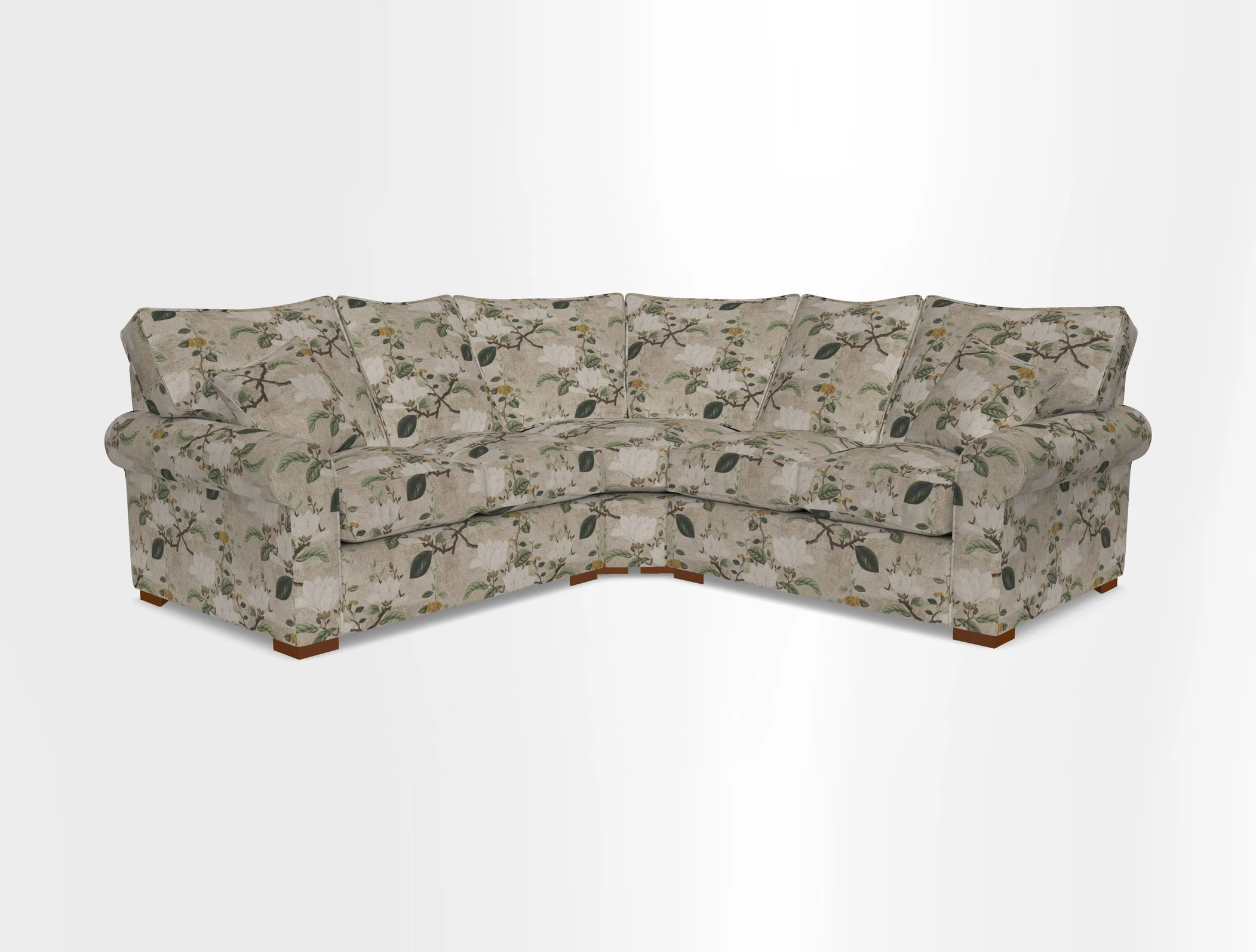 Upperton Corner Sofa RHF & LHF in Two Tone Plain Biscuit  - Loose cover option available