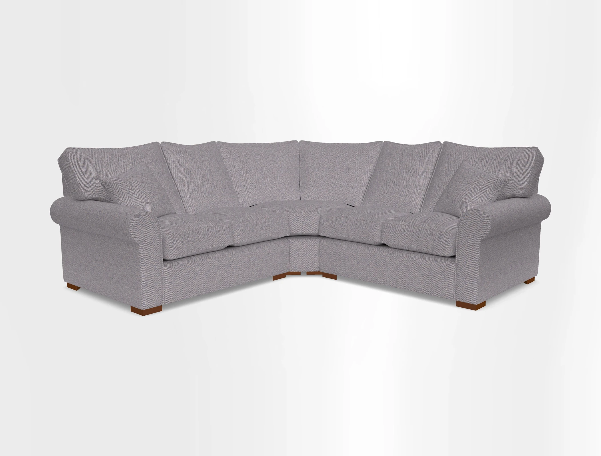 Upperton Corner Sofa RHF & LHF in Two Tone Plain Biscuit  - Loose cover option available