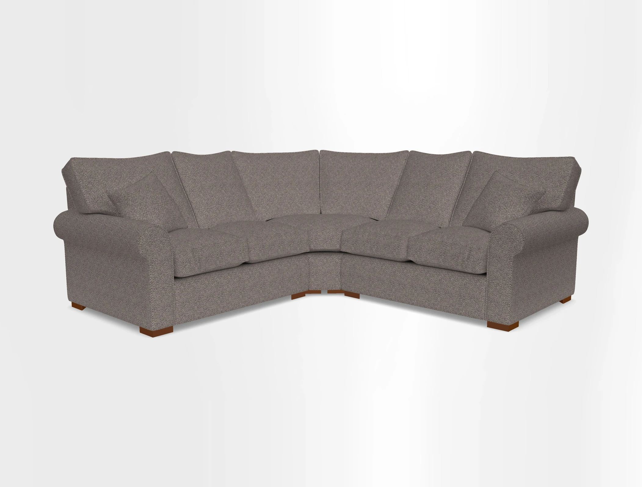 Upperton Corner Sofa RHF & LHF in Two Tone Plain Biscuit  - Loose cover option available