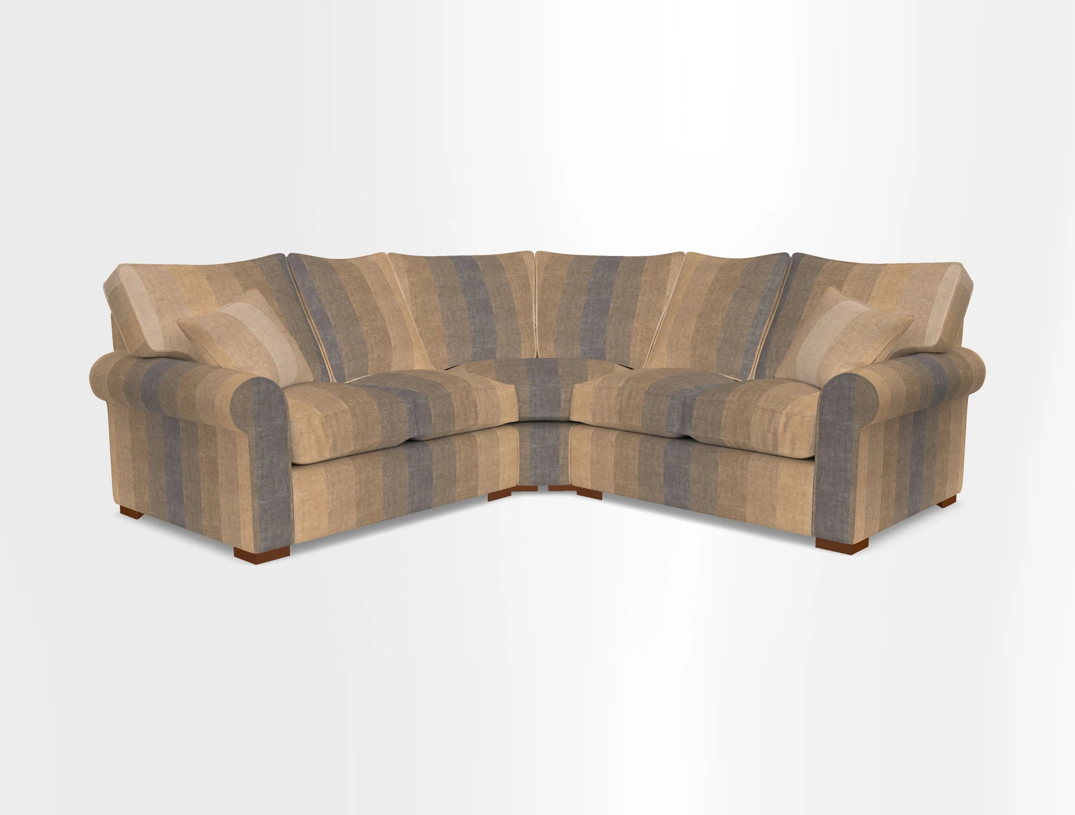 Upperton Corner Sofa RHF & LHF in Two Tone Plain Biscuit  - Loose cover option available