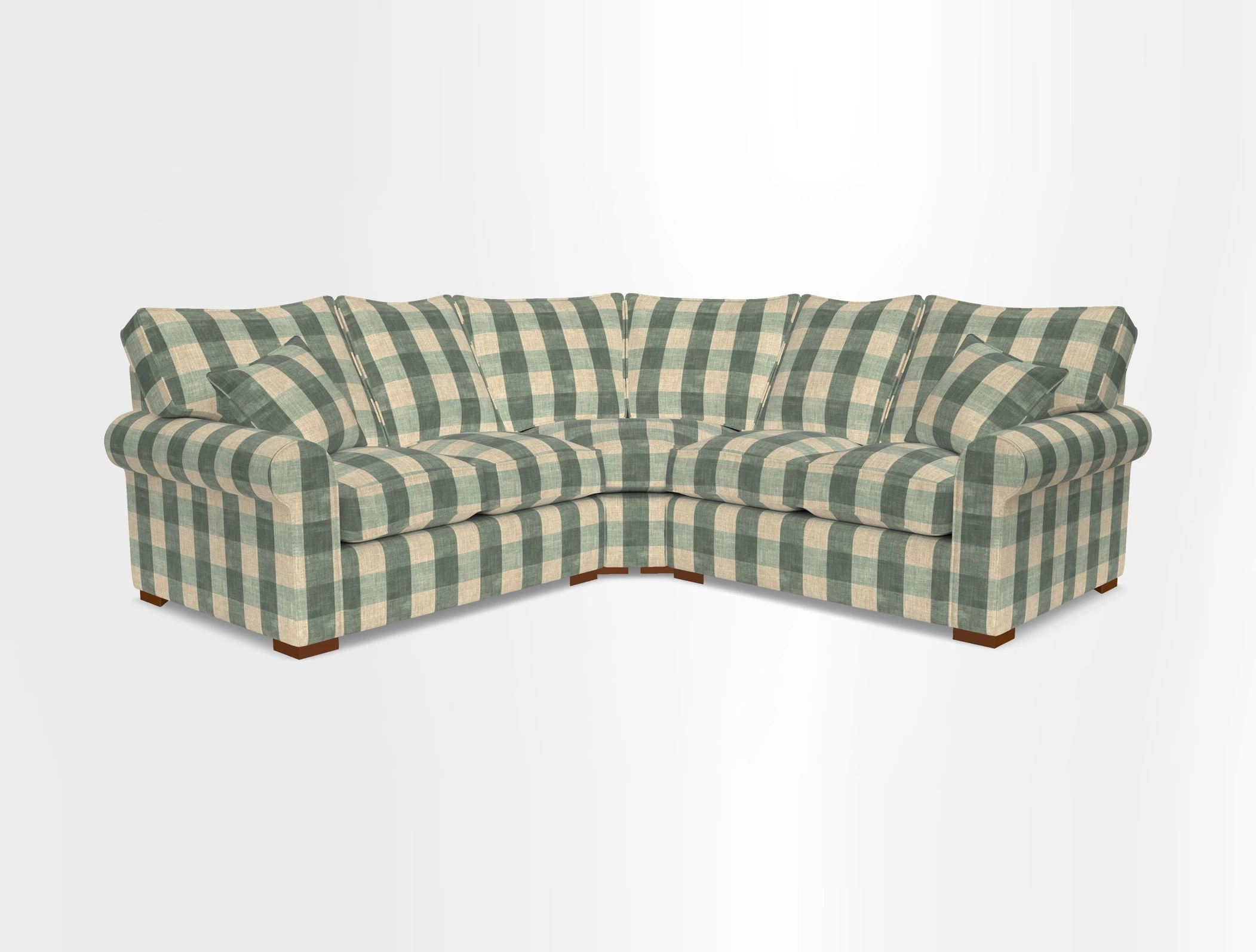 Upperton Corner Sofa RHF & LHF in Two Tone Plain Biscuit  - Loose cover option available