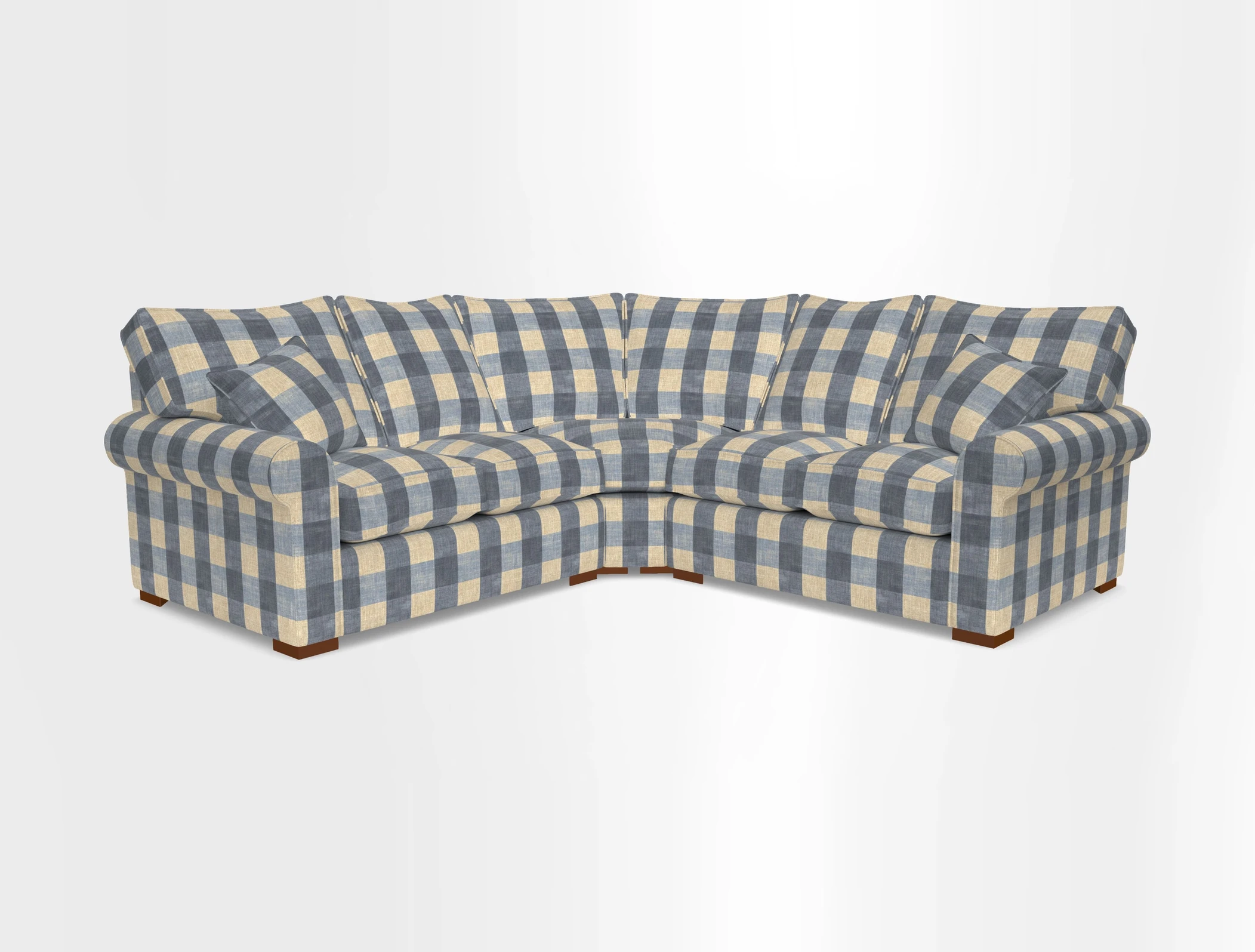 Upperton Corner Sofa RHF & LHF in Two Tone Plain Biscuit  - Loose cover option available