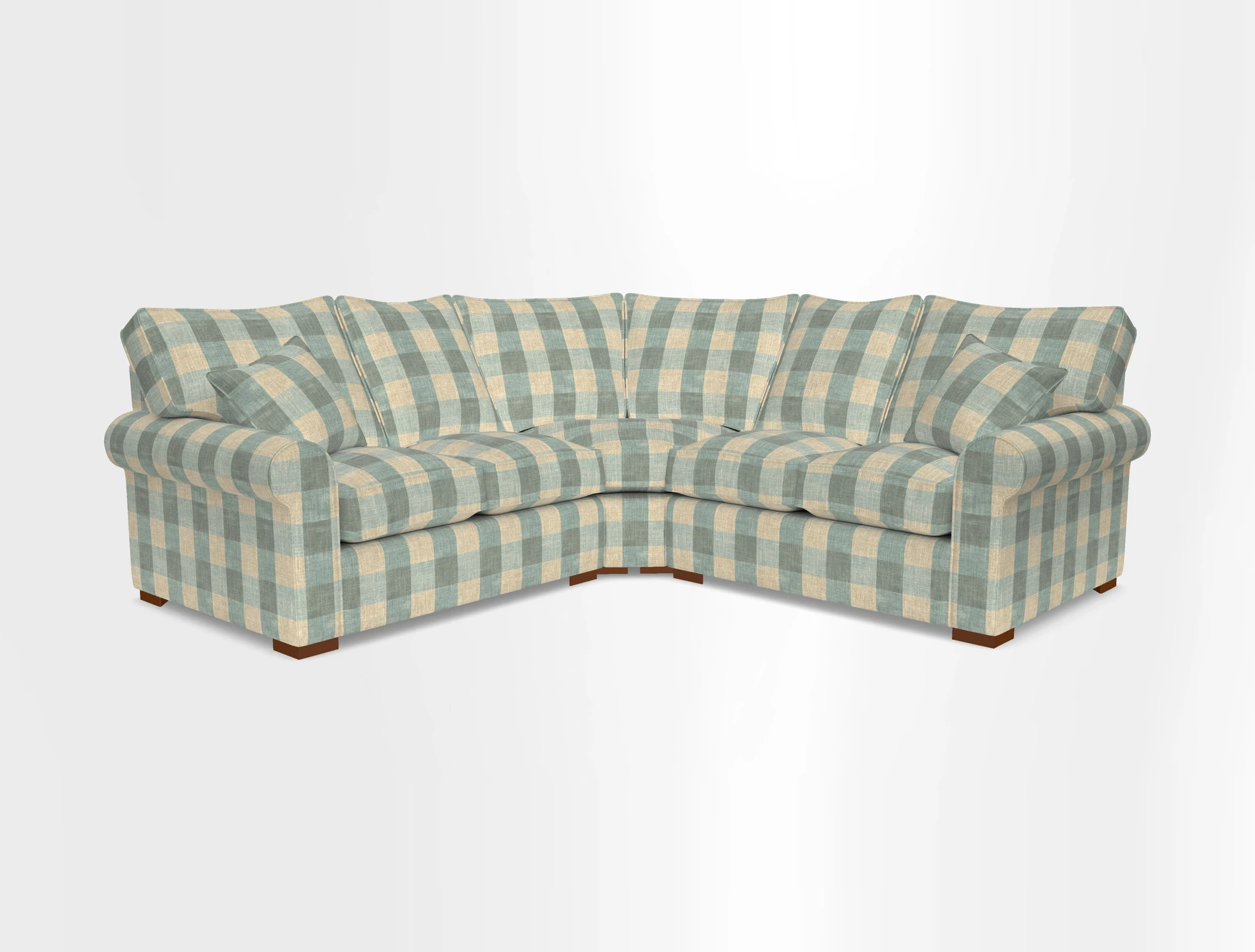 Upperton Corner Sofa RHF & LHF in Two Tone Plain Biscuit  - Loose cover option available