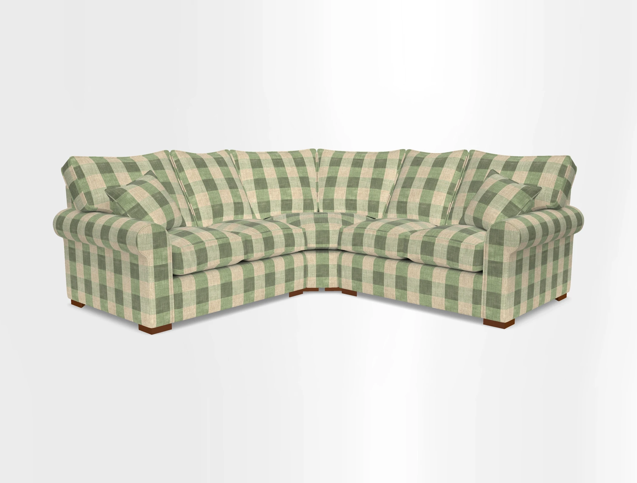 Upperton Corner Sofa RHF & LHF in Two Tone Plain Biscuit  - Loose cover option available