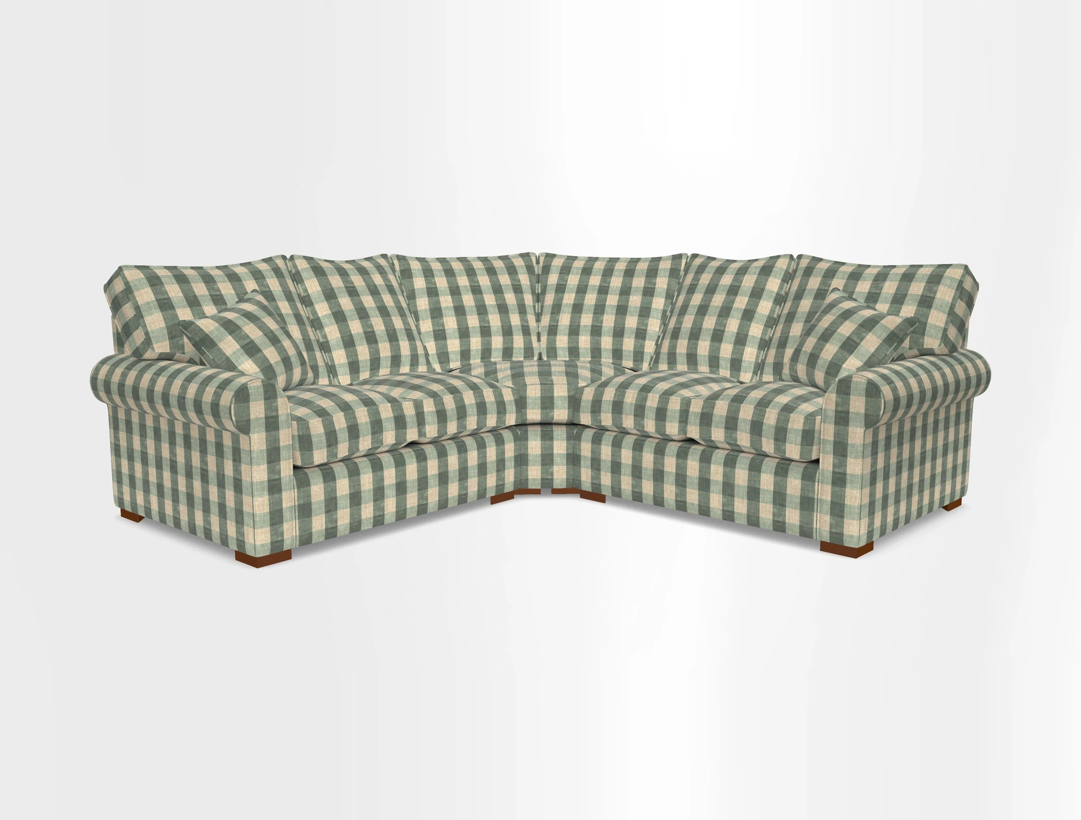 Upperton Corner Sofa RHF & LHF in Two Tone Plain Biscuit  - Loose cover option available