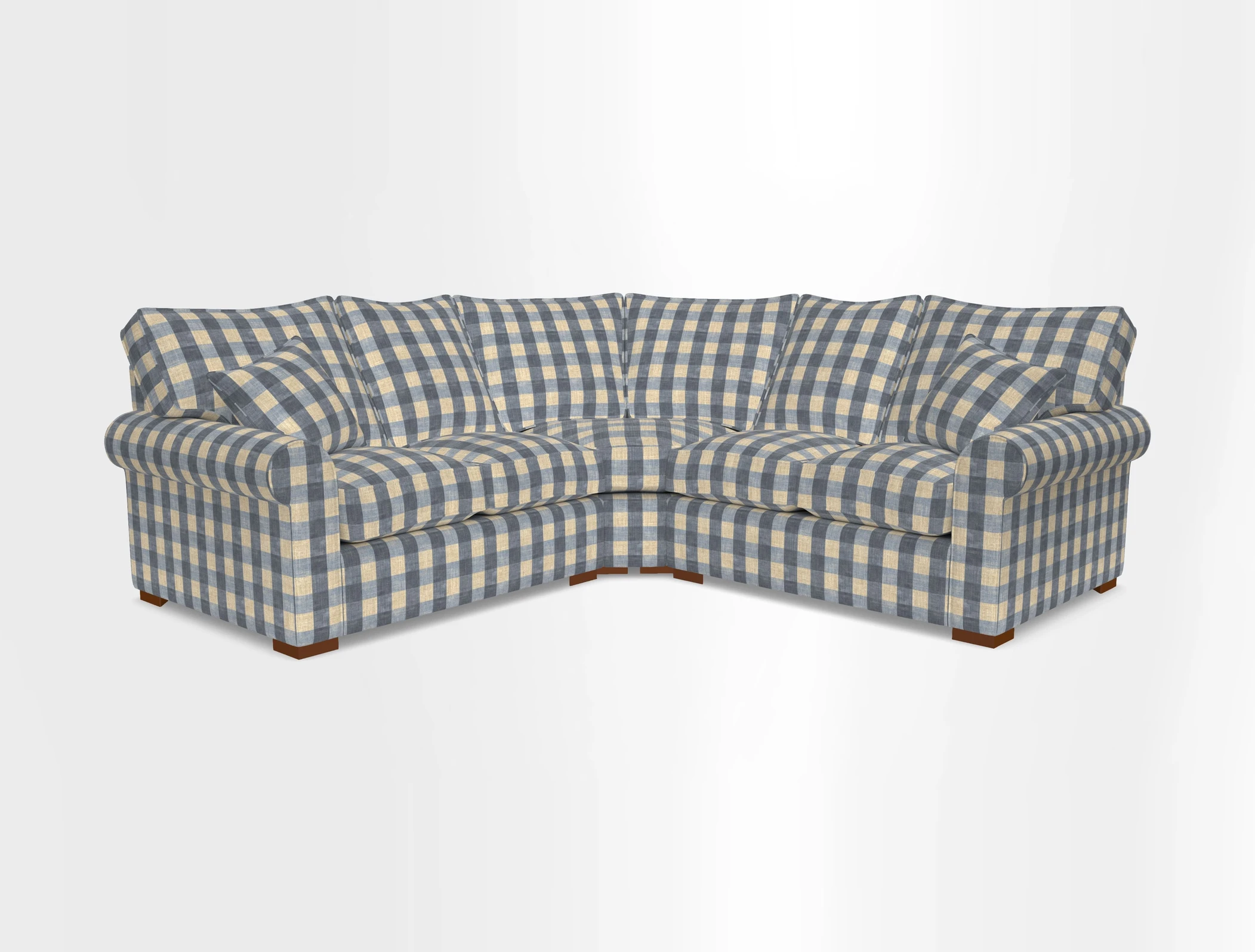 Upperton Corner Sofa RHF & LHF in Two Tone Plain Biscuit  - Loose cover option available