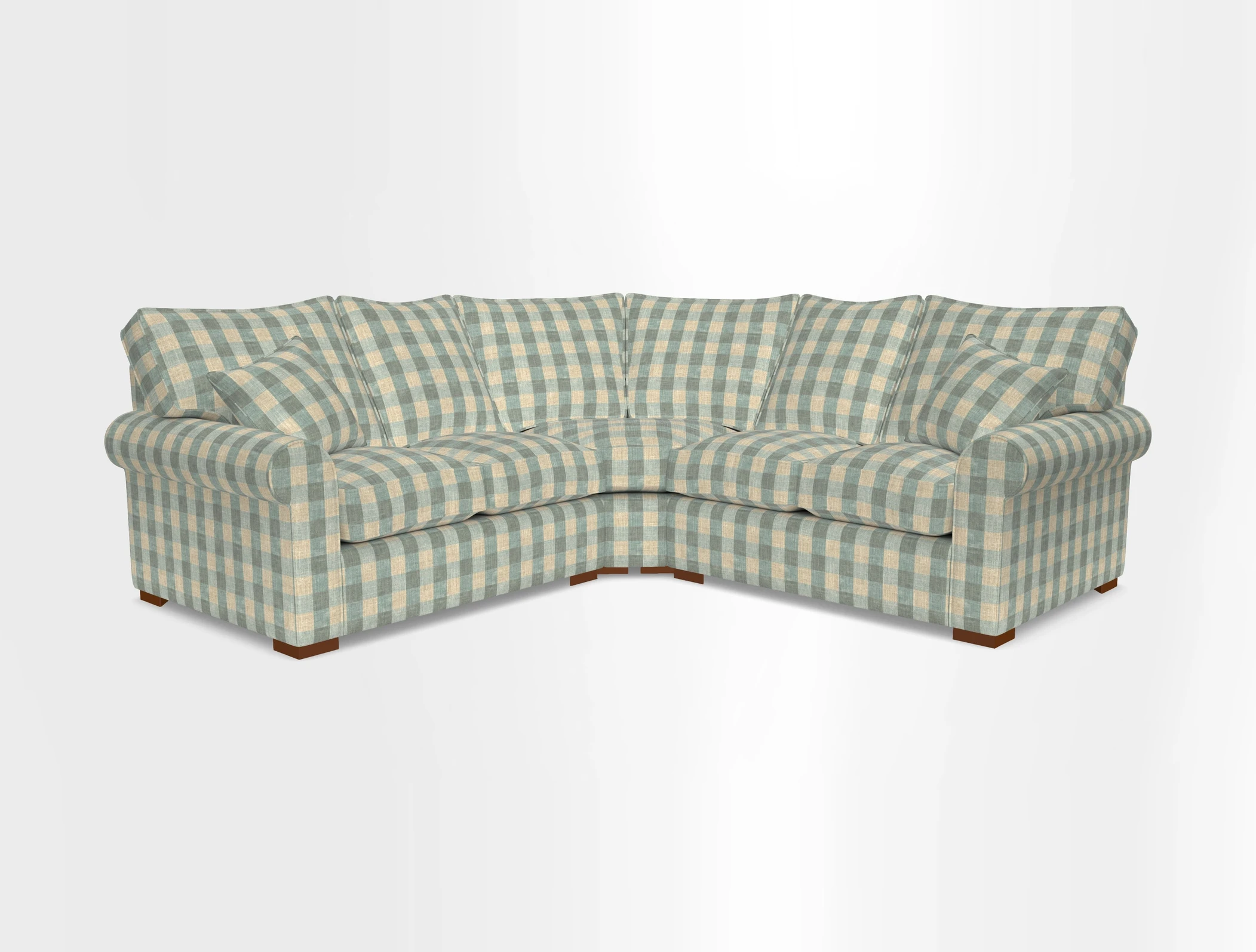 Upperton Corner Sofa RHF & LHF in Two Tone Plain Biscuit  - Loose cover option available