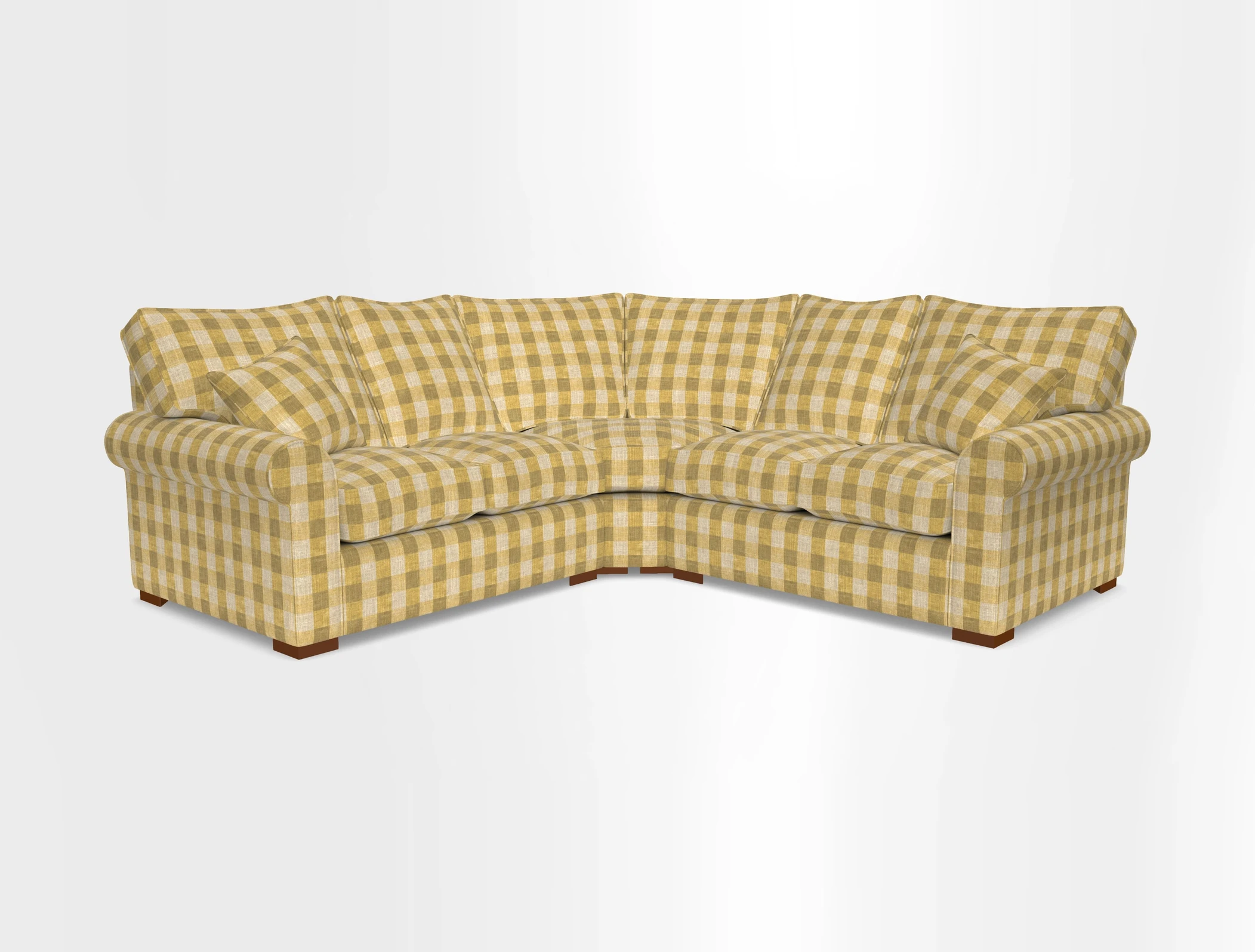 Upperton Corner Sofa RHF & LHF in Two Tone Plain Biscuit  - Loose cover option available