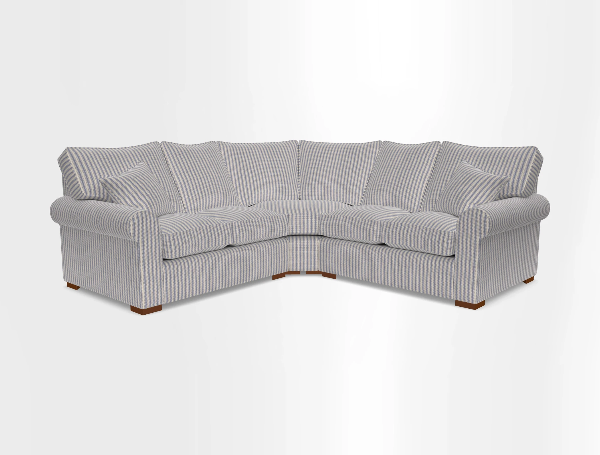Upperton Corner Sofa RHF & LHF in Two Tone Plain Biscuit  - Loose cover option available