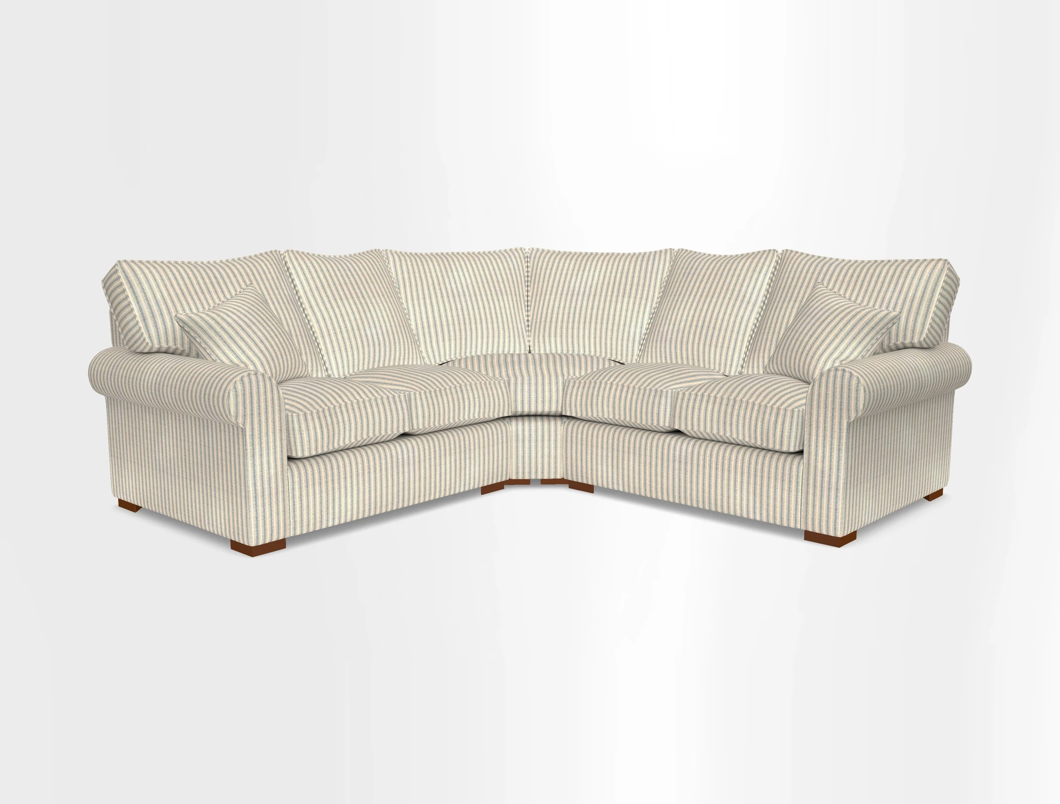 Upperton Corner Sofa RHF & LHF in Two Tone Plain Biscuit  - Loose cover option available