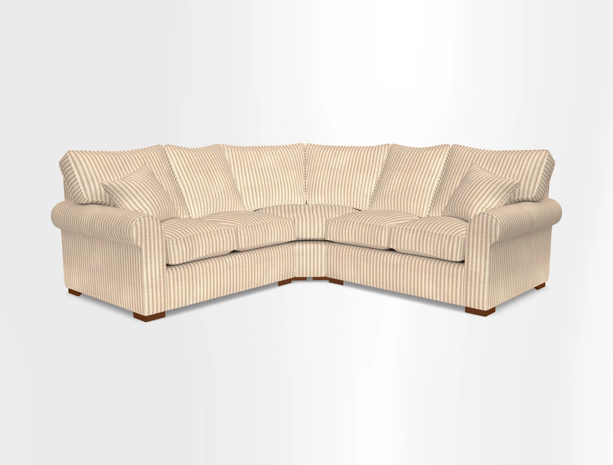 Upperton Corner Sofa RHF & LHF in Two Tone Plain Biscuit  - Loose cover option available