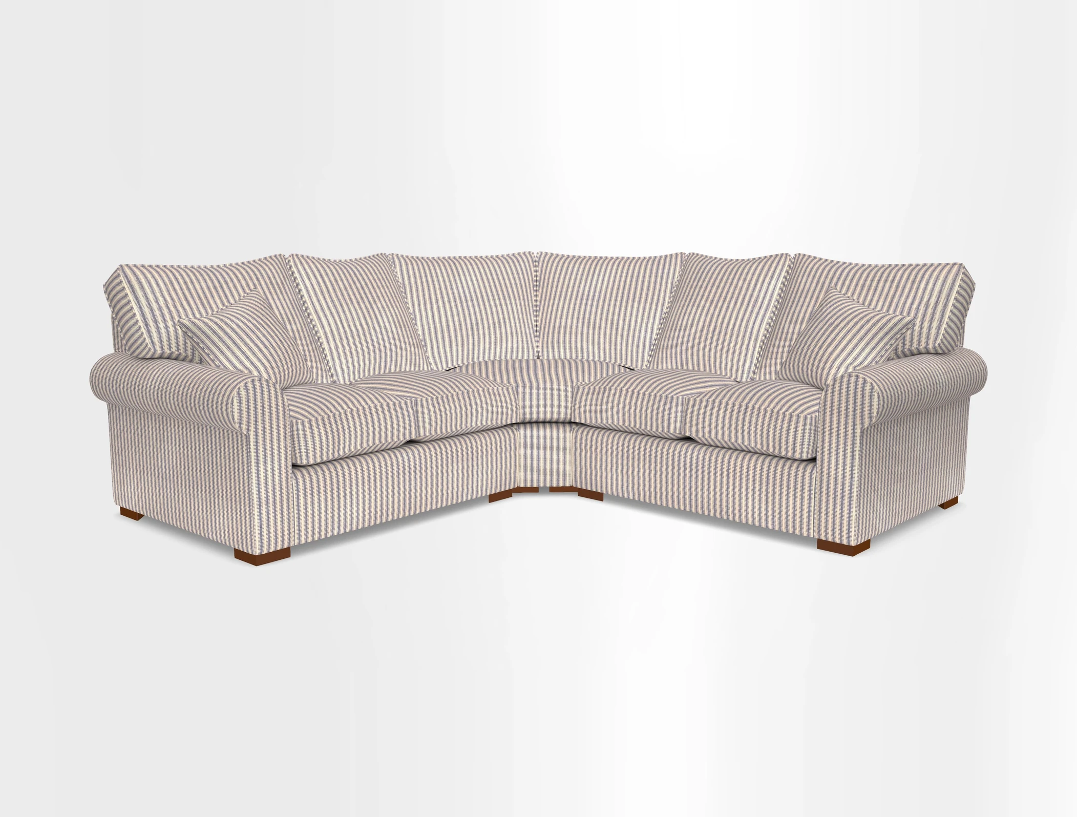 Upperton Corner Sofa RHF & LHF in Two Tone Plain Biscuit  - Loose cover option available