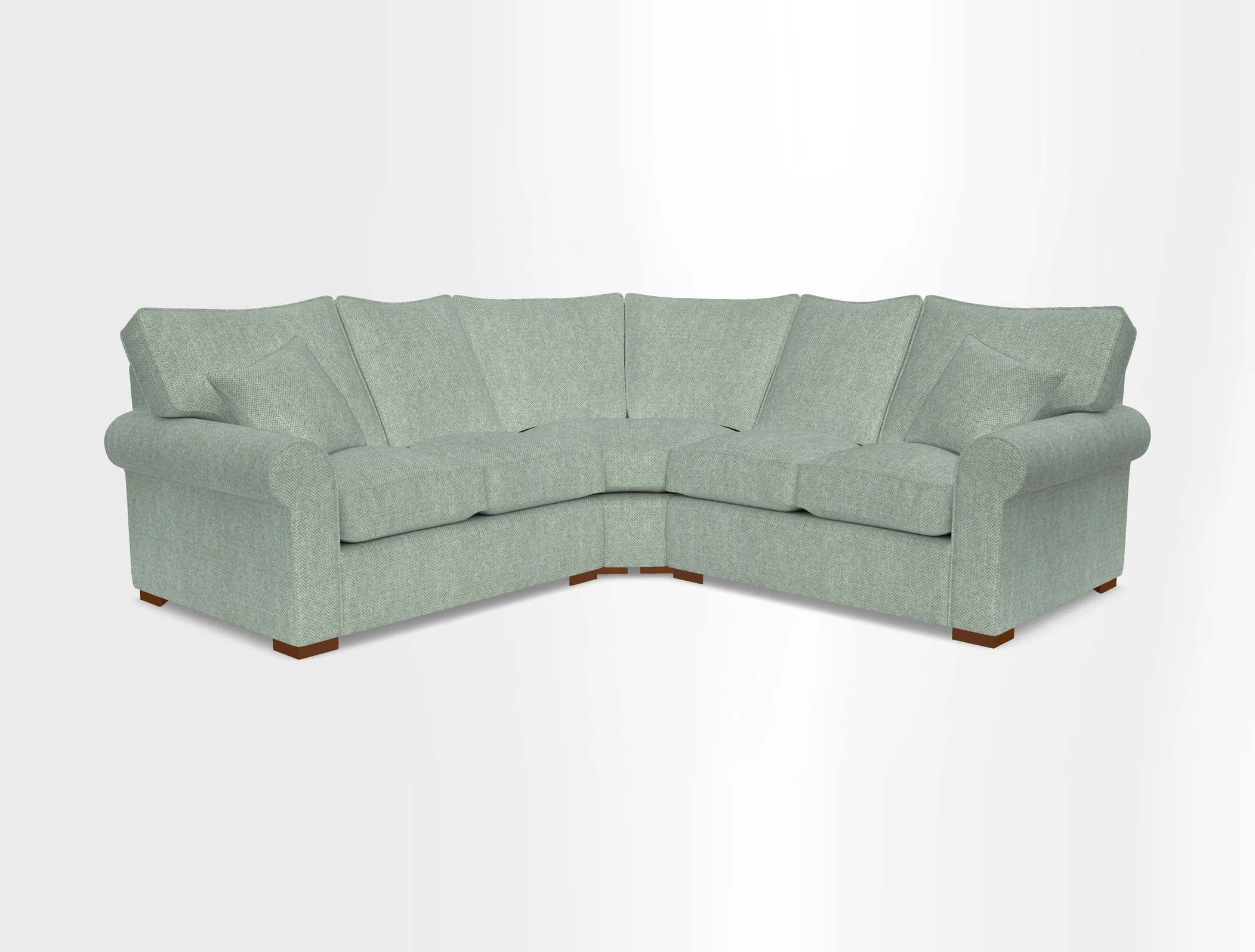 Upperton Corner Sofa RHF & LHF in Two Tone Plain Biscuit  - Loose cover option available