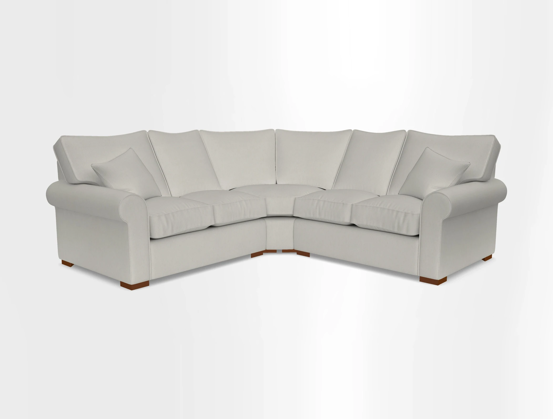 Upperton Corner Sofa RHF & LHF in Two Tone Plain Biscuit  - Loose cover option available