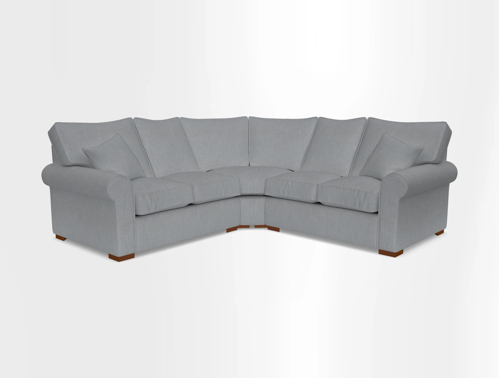 Upperton Corner Sofa RHF & LHF in Two Tone Plain Biscuit  - Loose cover option available