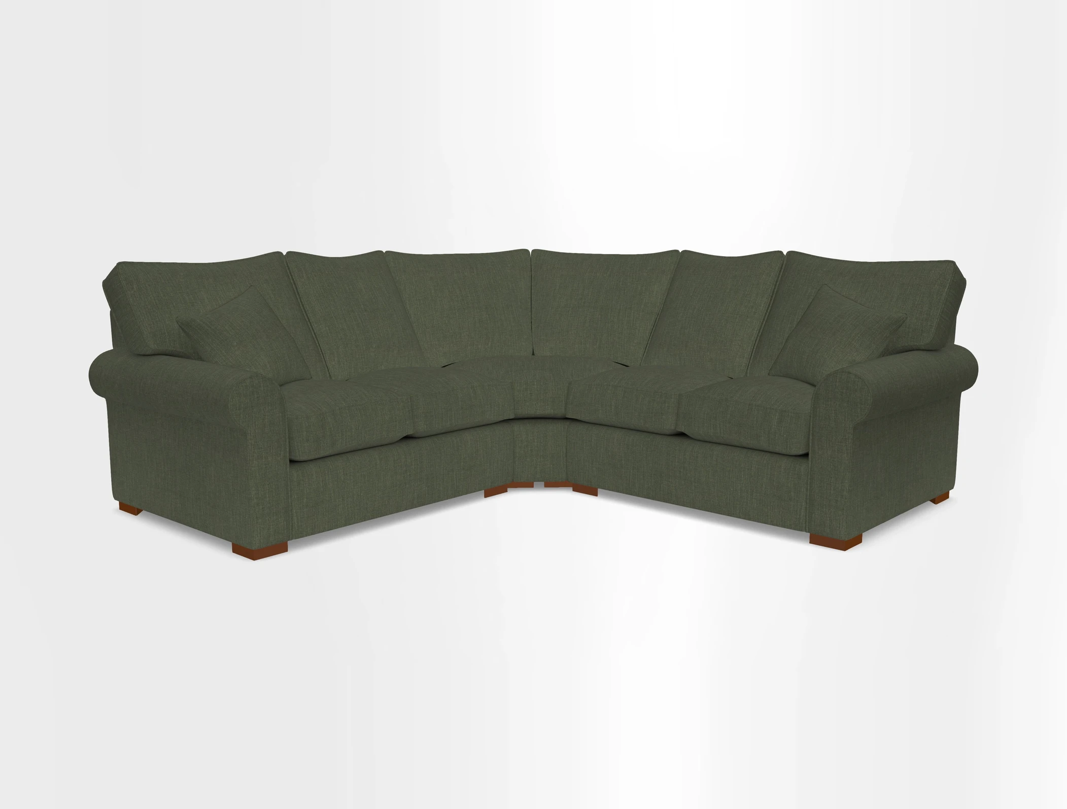 Upperton Corner Sofa RHF & LHF in Two Tone Plain Biscuit  - Loose cover option available