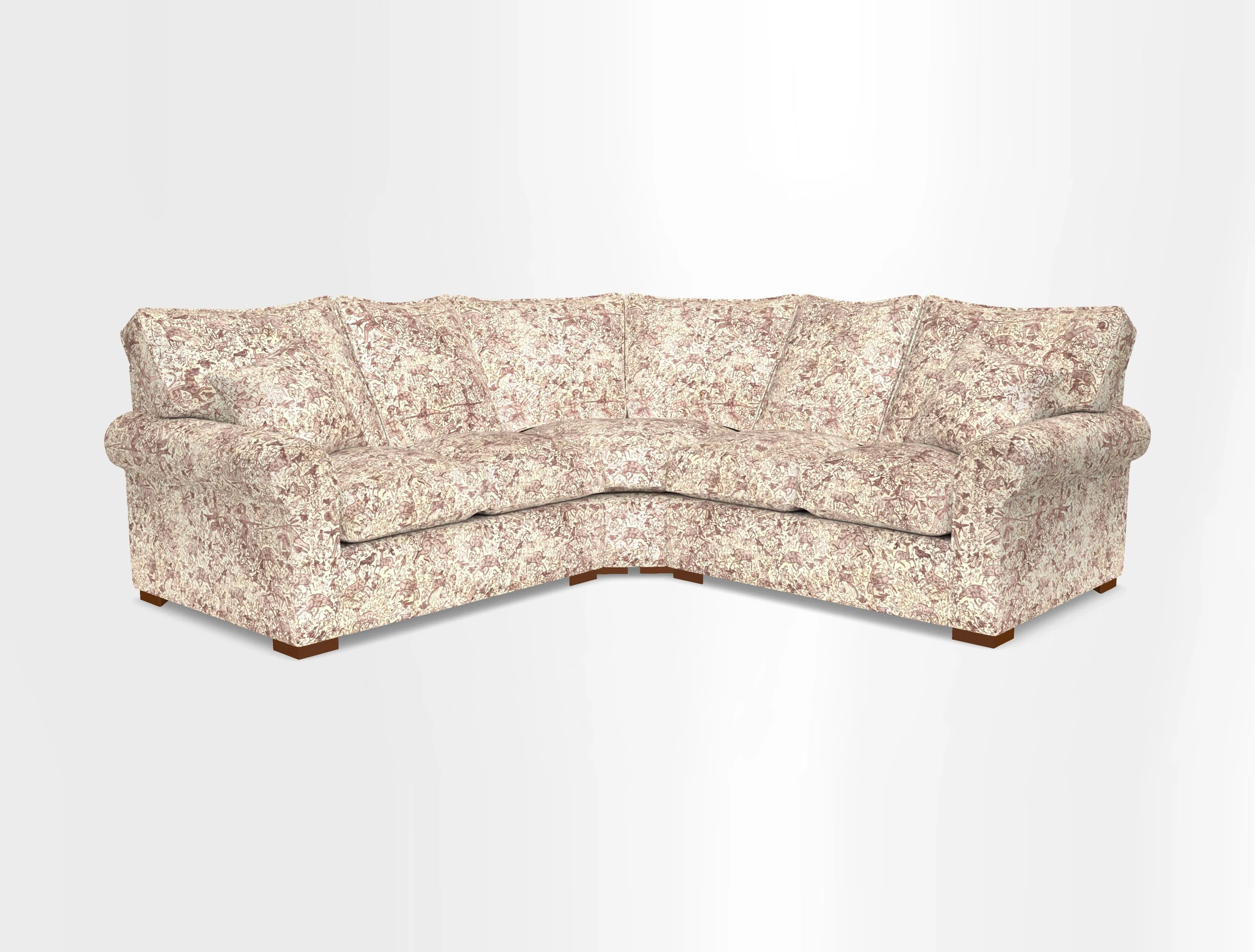 Upperton Corner Sofa RHF & LHF in Two Tone Plain Biscuit  - Loose cover option available