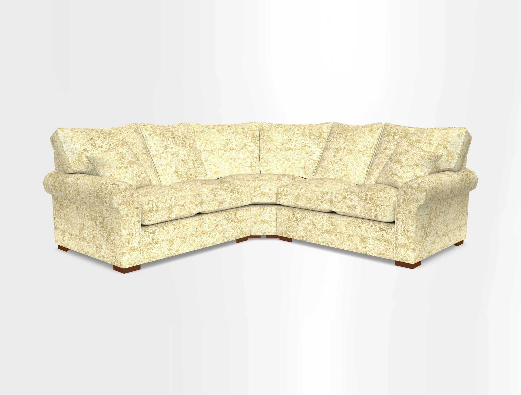 Upperton Corner Sofa RHF & LHF in Two Tone Plain Biscuit  - Loose cover option available