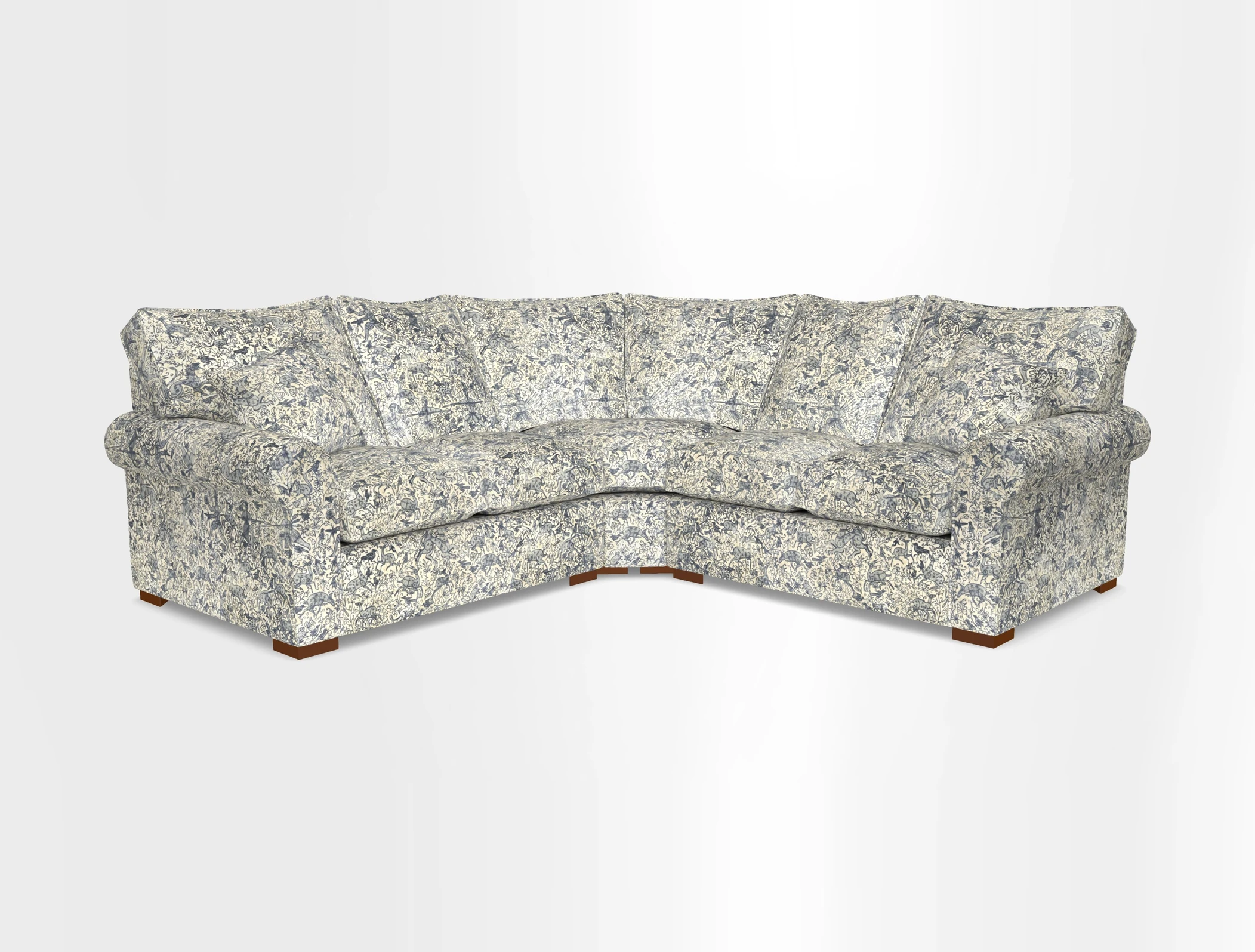 Upperton Corner Sofa RHF & LHF in Two Tone Plain Biscuit  - Loose cover option available