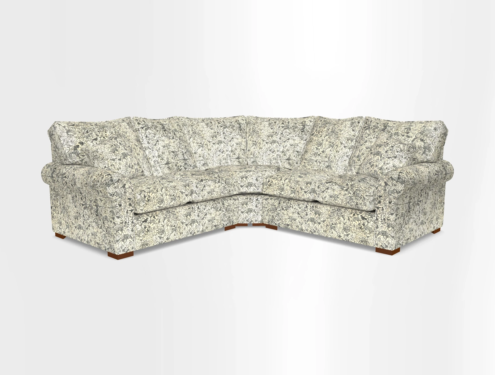 Upperton Corner Sofa RHF & LHF in Two Tone Plain Biscuit  - Loose cover option available