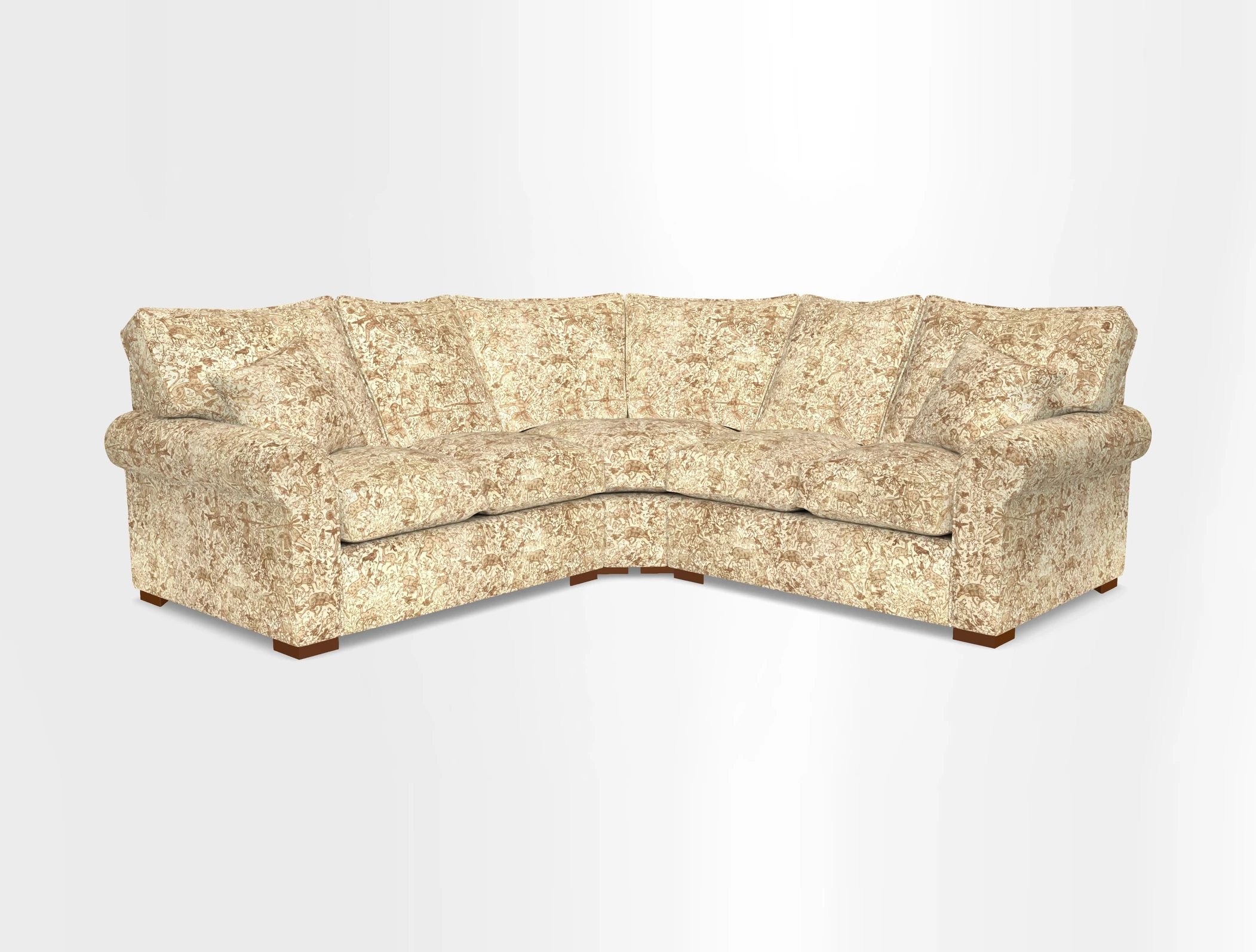 Upperton Corner Sofa RHF & LHF in Two Tone Plain Biscuit  - Loose cover option available