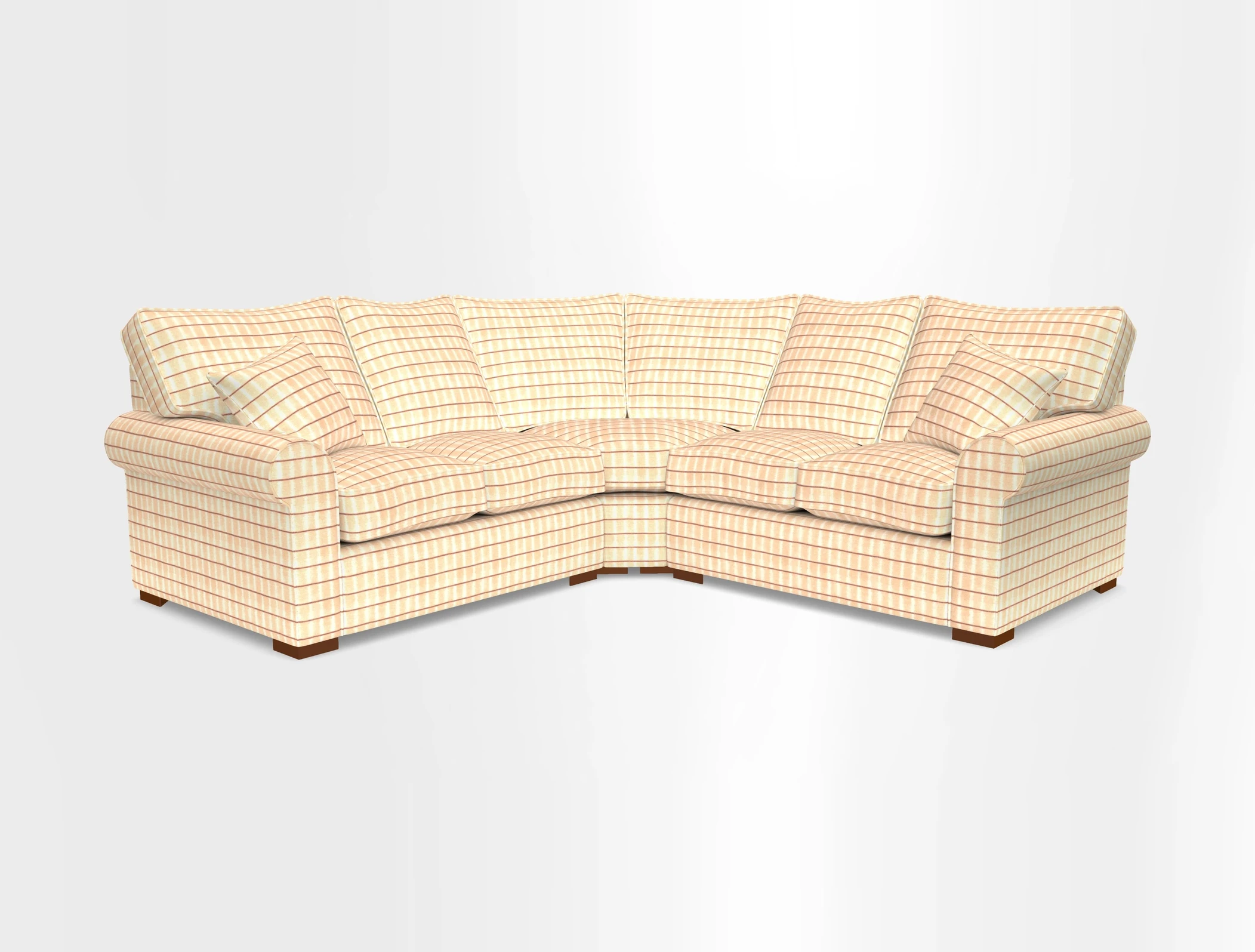 Upperton Corner Sofa RHF & LHF in Two Tone Plain Biscuit  - Loose cover option available