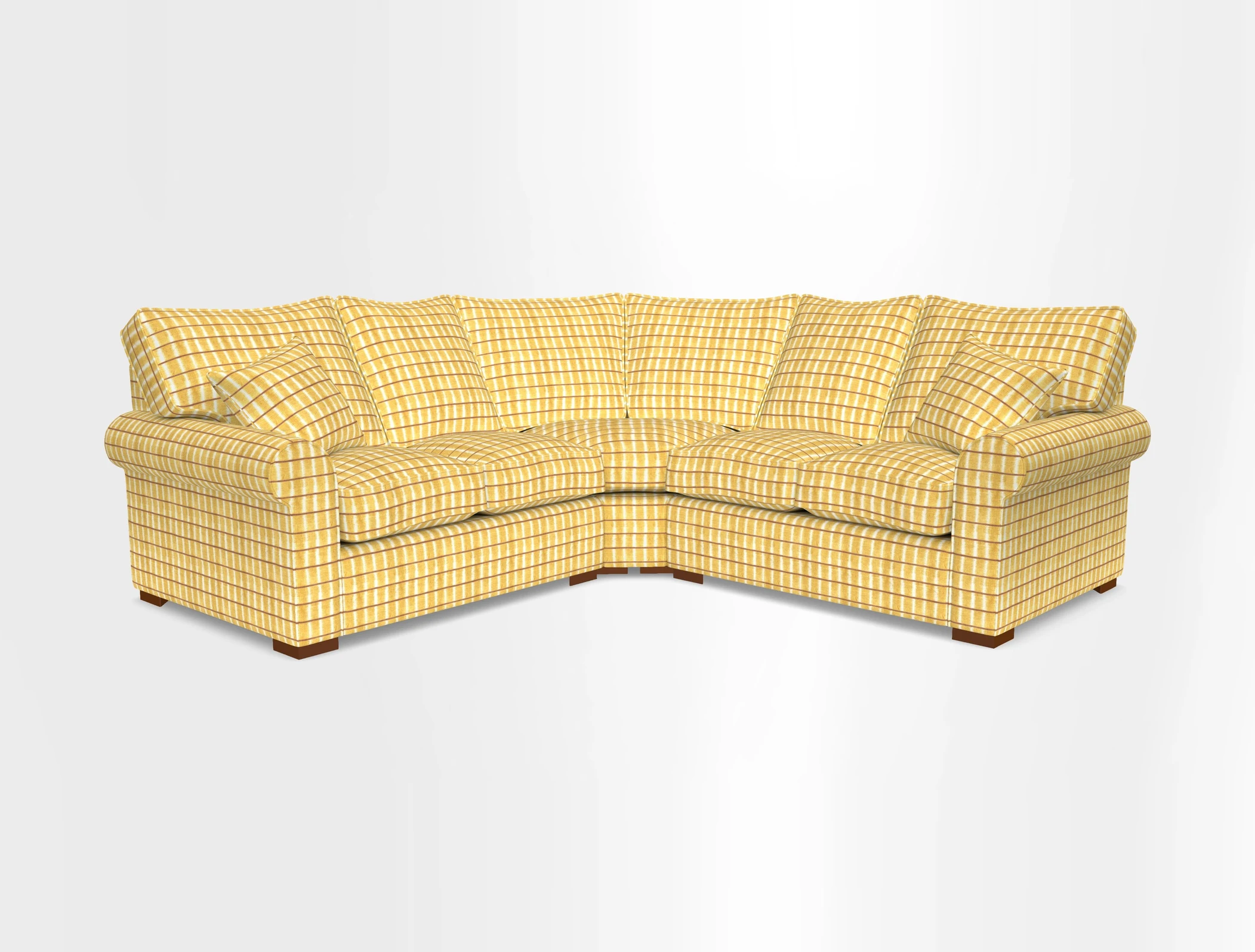 Upperton Corner Sofa RHF & LHF in Two Tone Plain Biscuit  - Loose cover option available