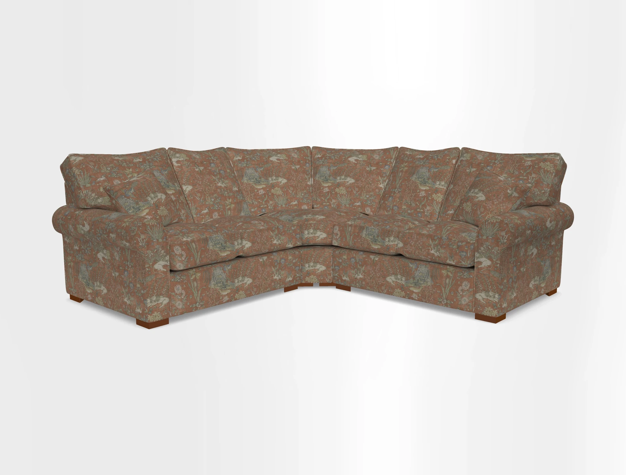 Upperton Corner Sofa RHF & LHF in Two Tone Plain Biscuit  - Loose cover option available