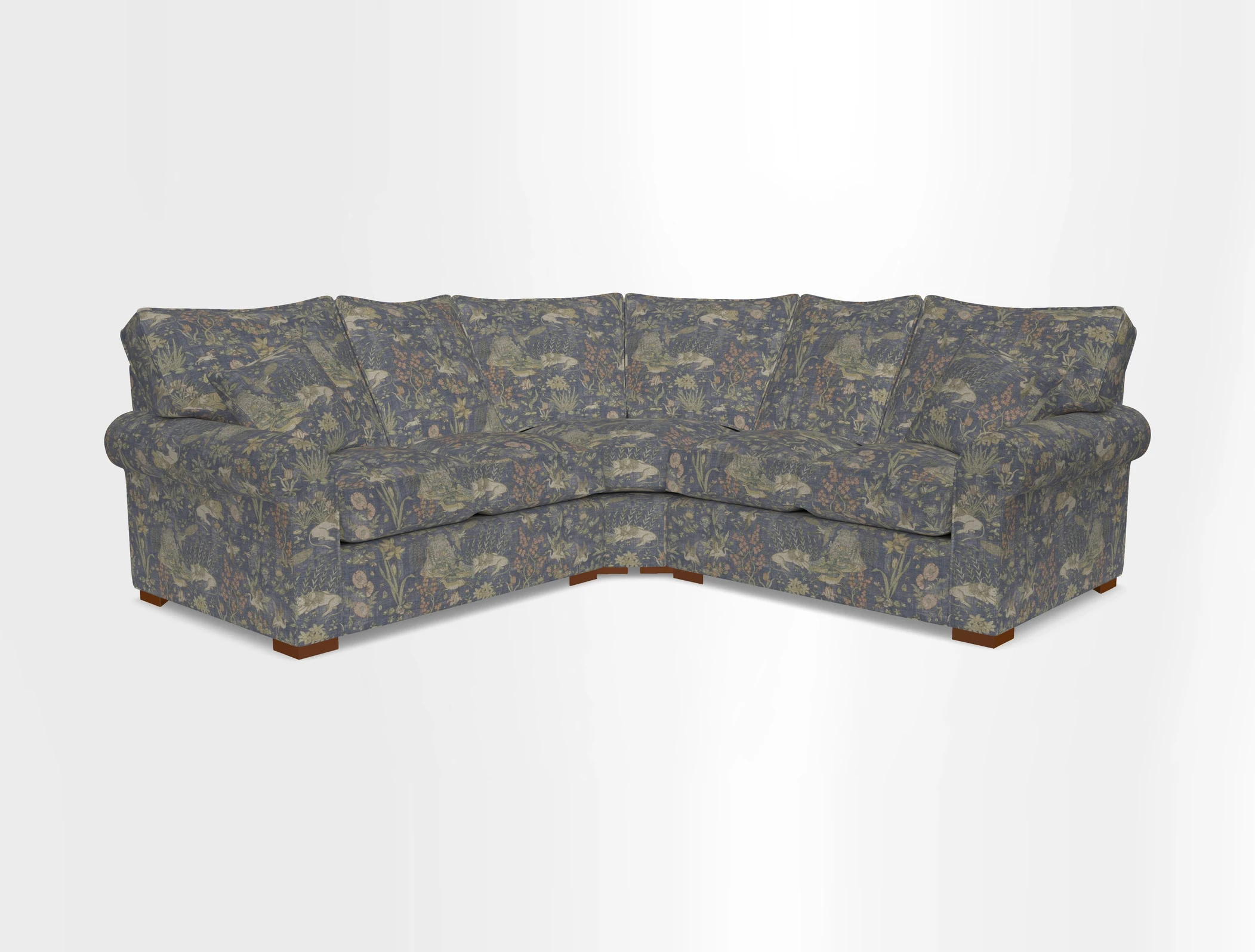 Upperton Corner Sofa RHF & LHF in Two Tone Plain Biscuit  - Loose cover option available